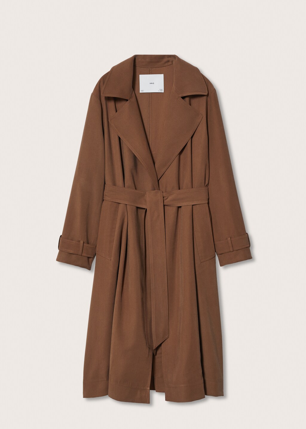 Soepelvallende oversized trenchcoat - Artikel zonder model