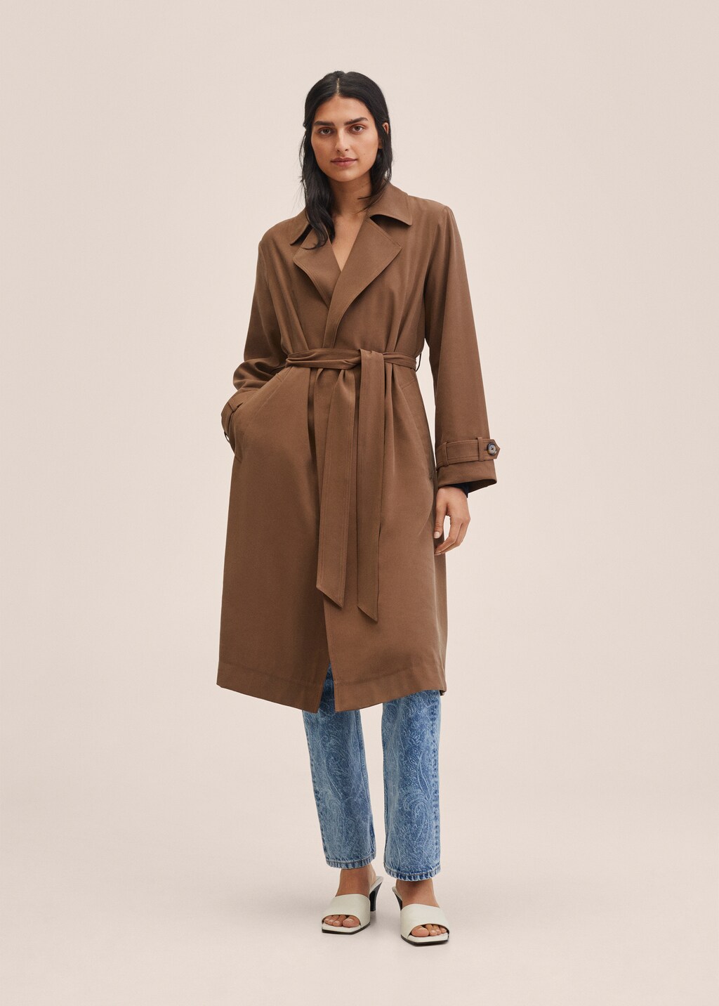 Soepelvallende oversized trenchcoat - Detail van het artikel 6