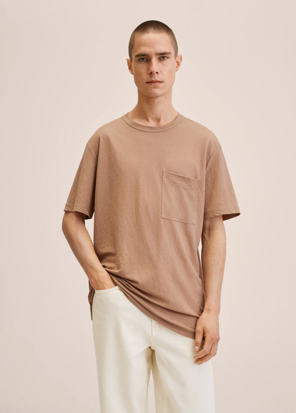 Flowy pocket t-shirt - Medium plane