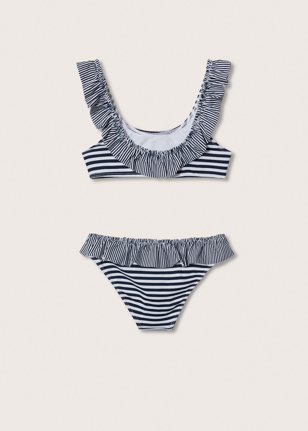 Ruffle striped bikini - Reverse of the article