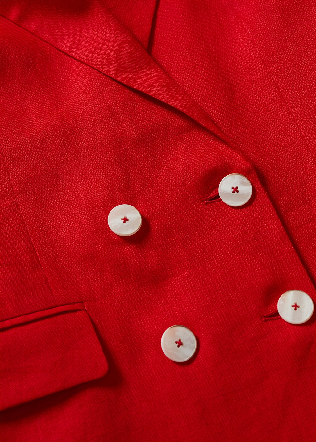 Blazer suit 100% linen - Details of the article 8