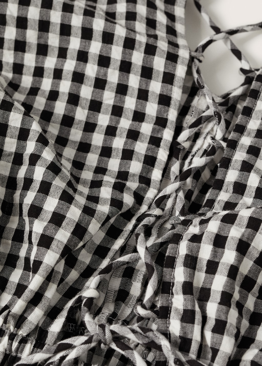 Gingham check cottoned dress - Details of the article 8