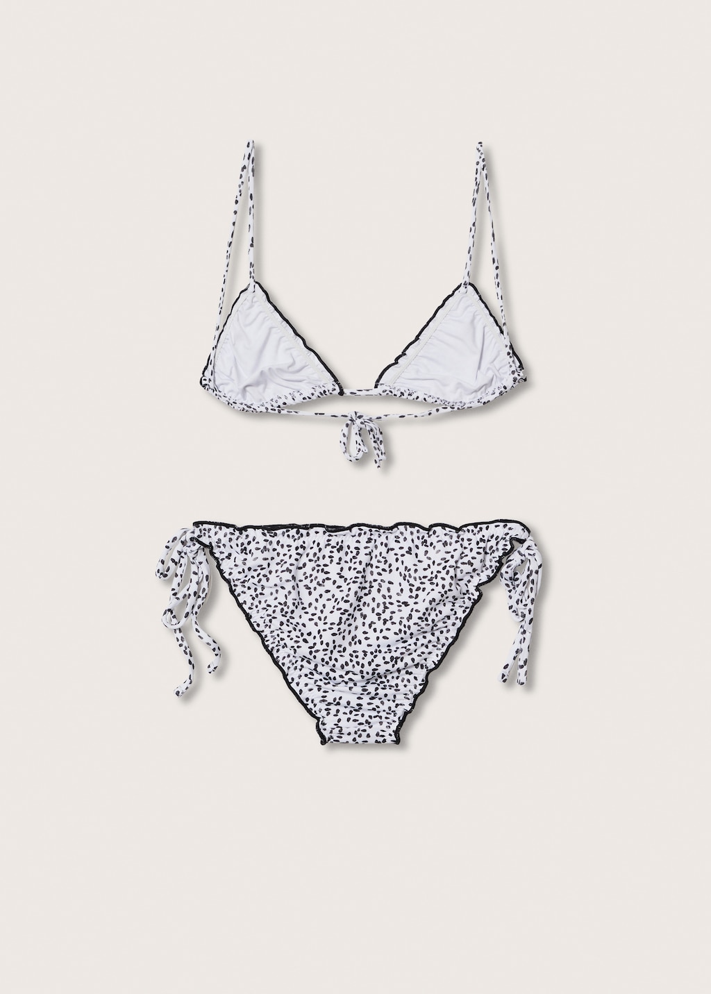 Bikini mit Polka Dots-Muster - Rückseite des Artikels