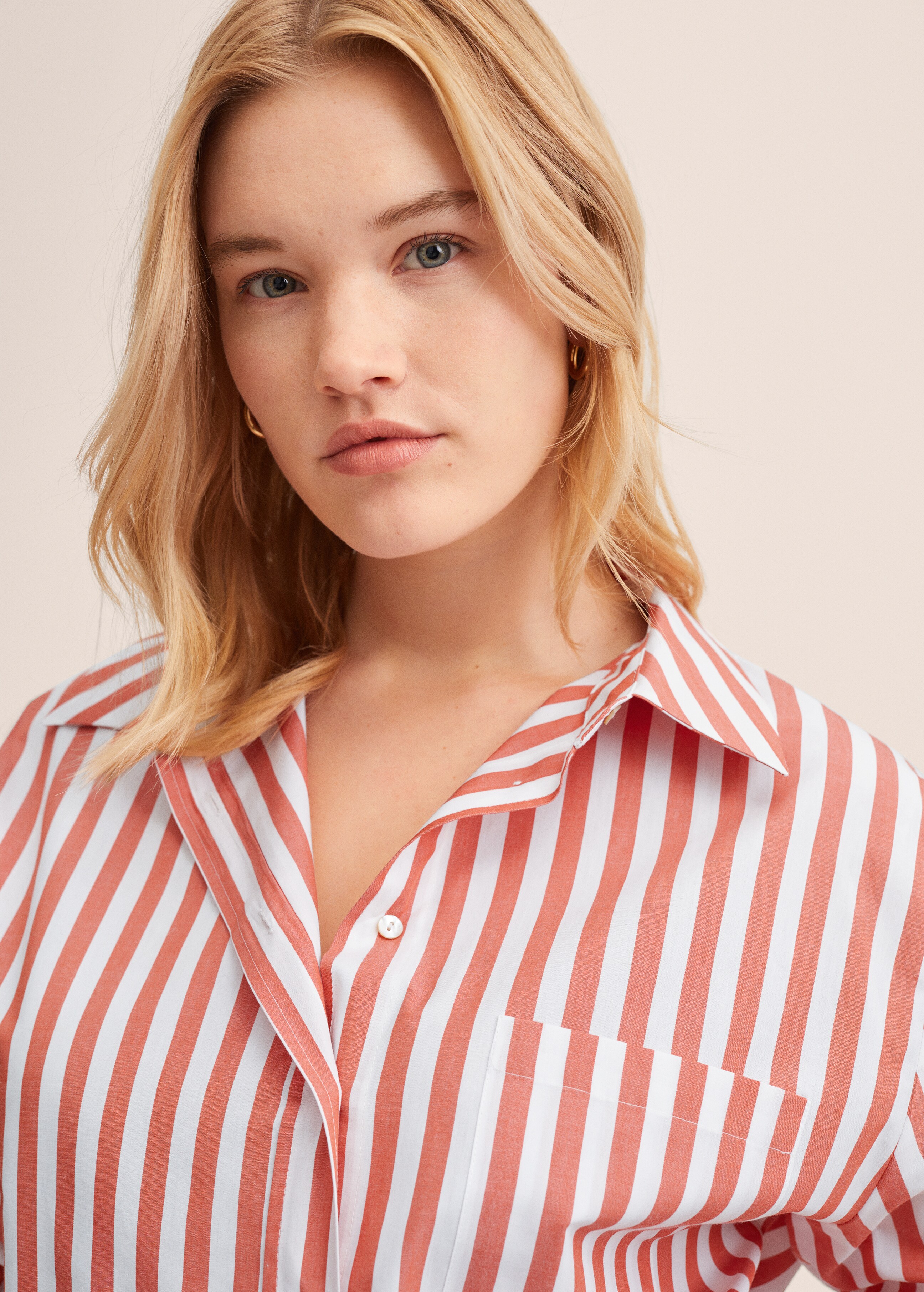 Striped cotton shirt - Details of the article 4