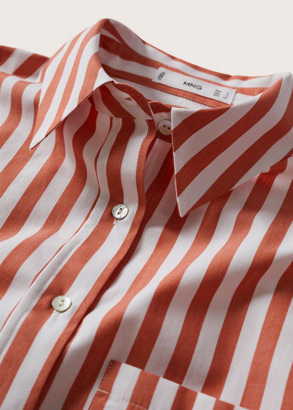 Striped cotton shirt - Details of the article 8