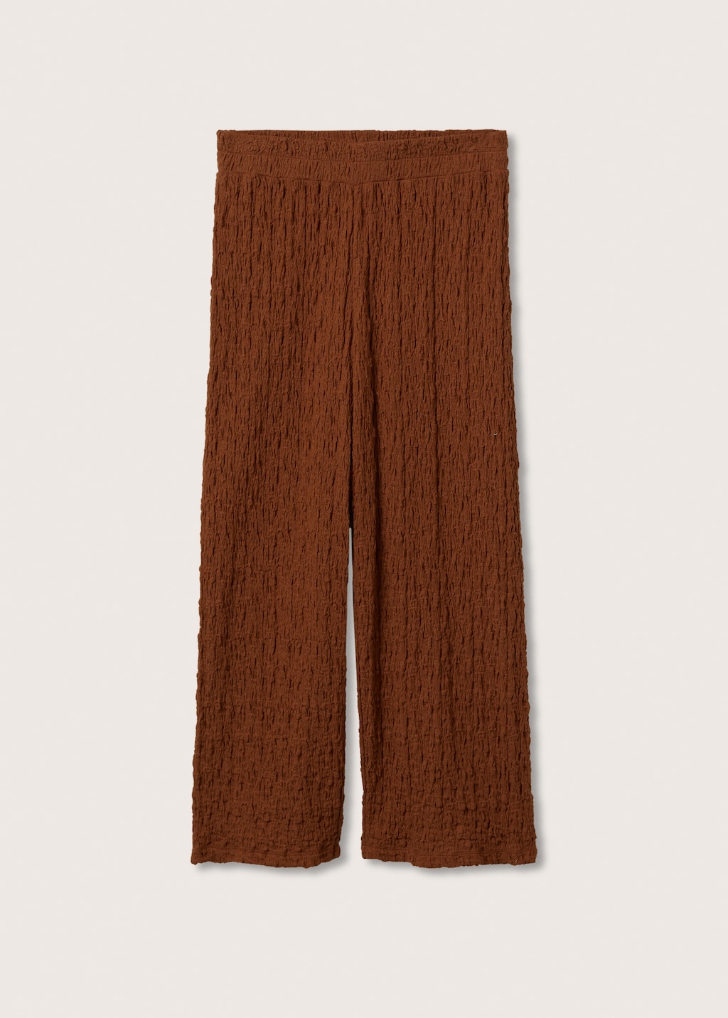 Textured cotton pants - Article without model