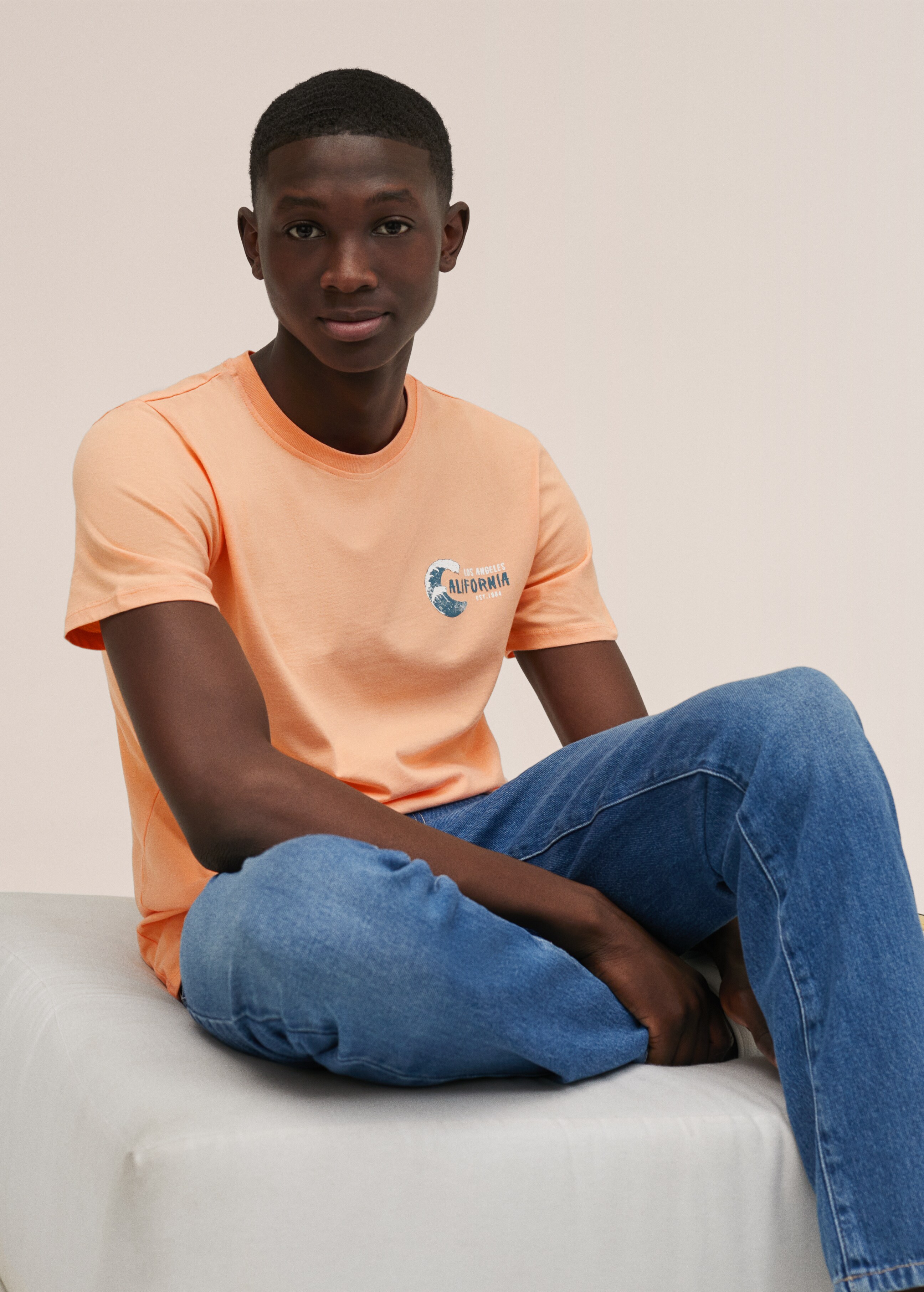 Printed cotton-blend T-shirt - Details of the article 3