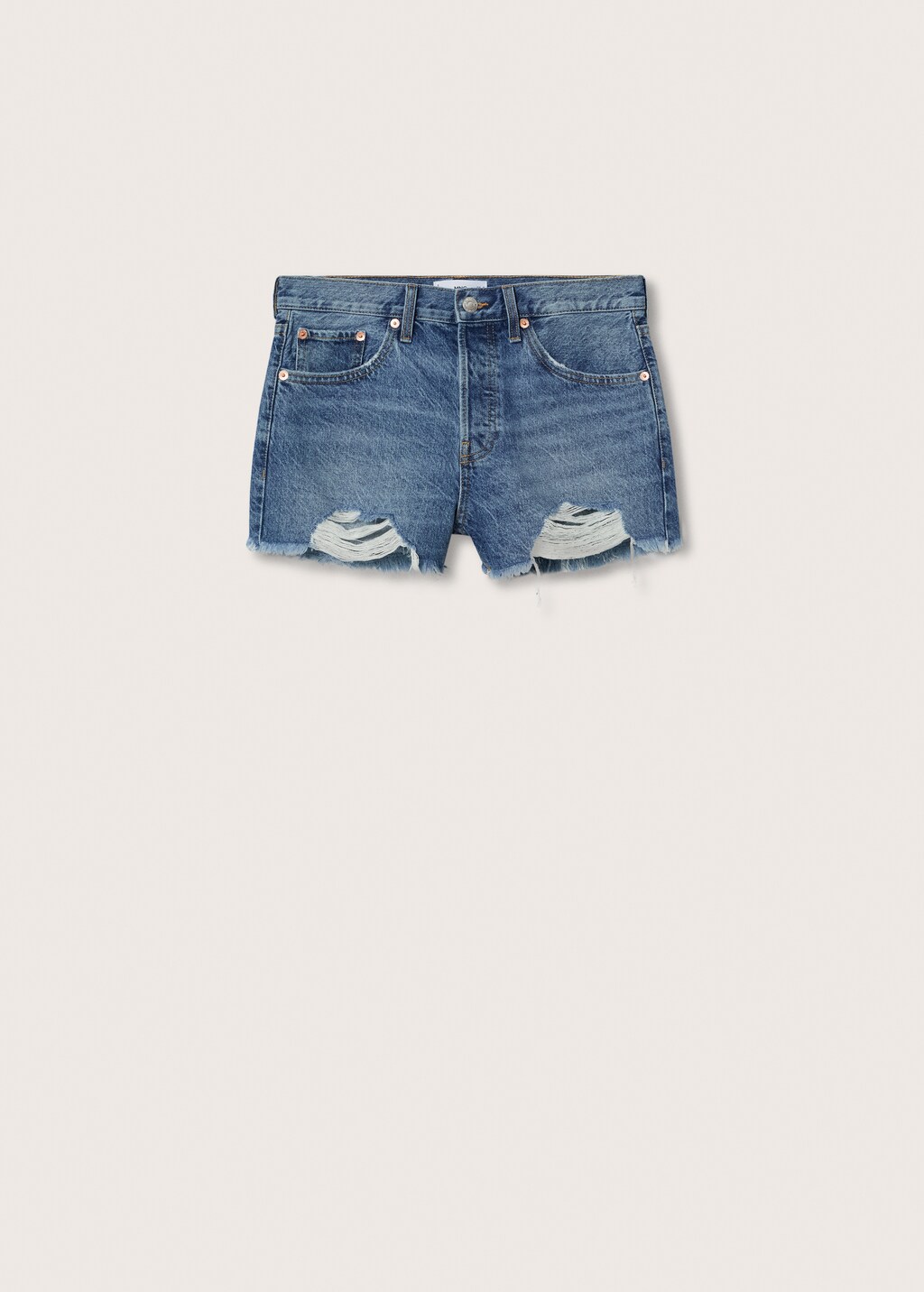 Broken denim shorts - Article without model