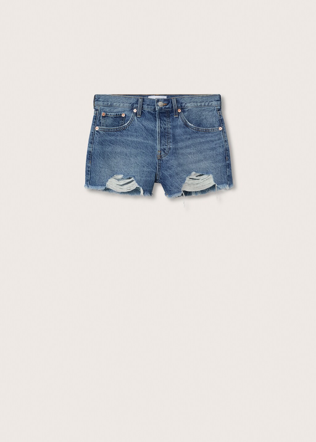 Broken denim shorts - Article without model