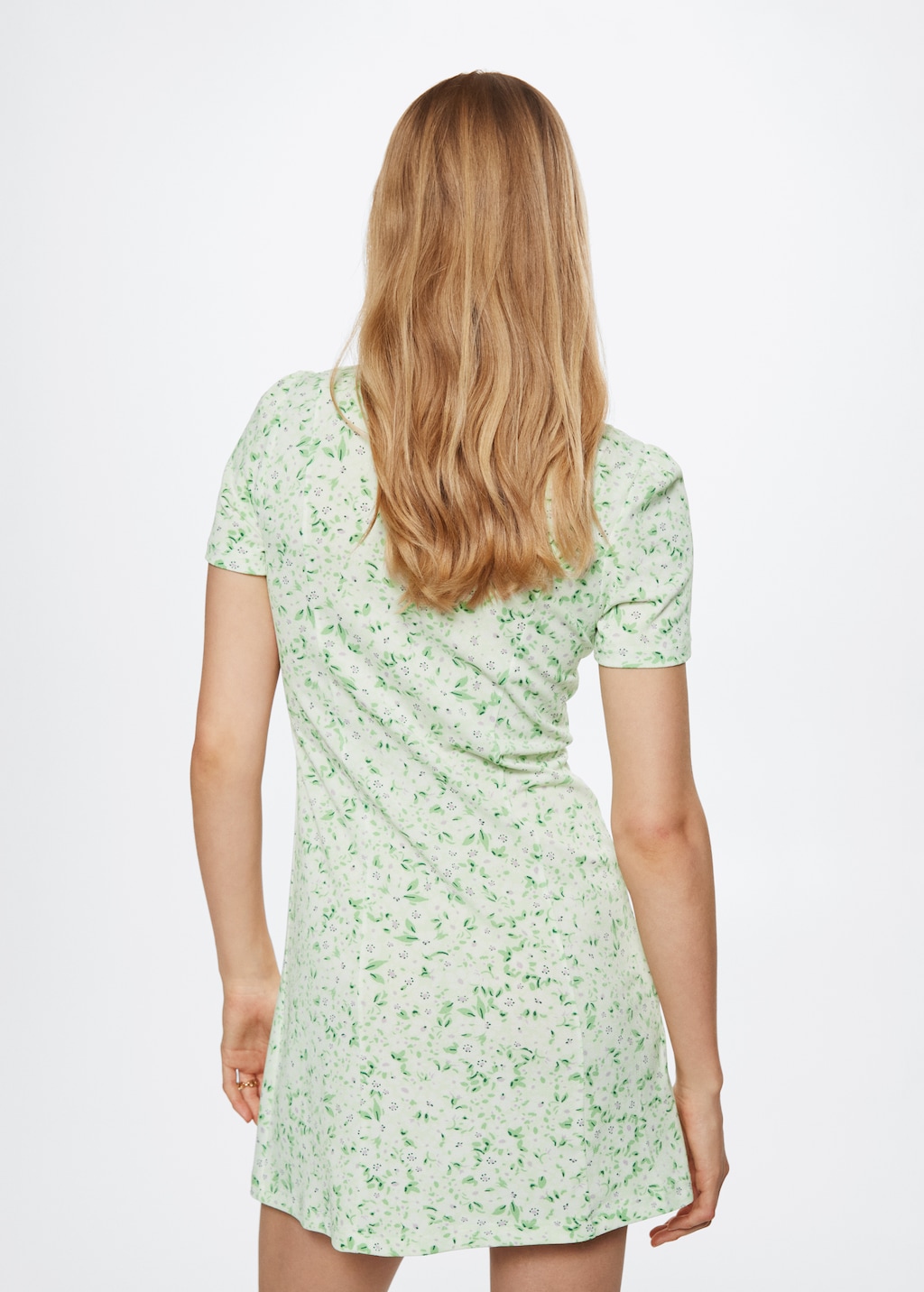 Flower print dress - Reverse of the article