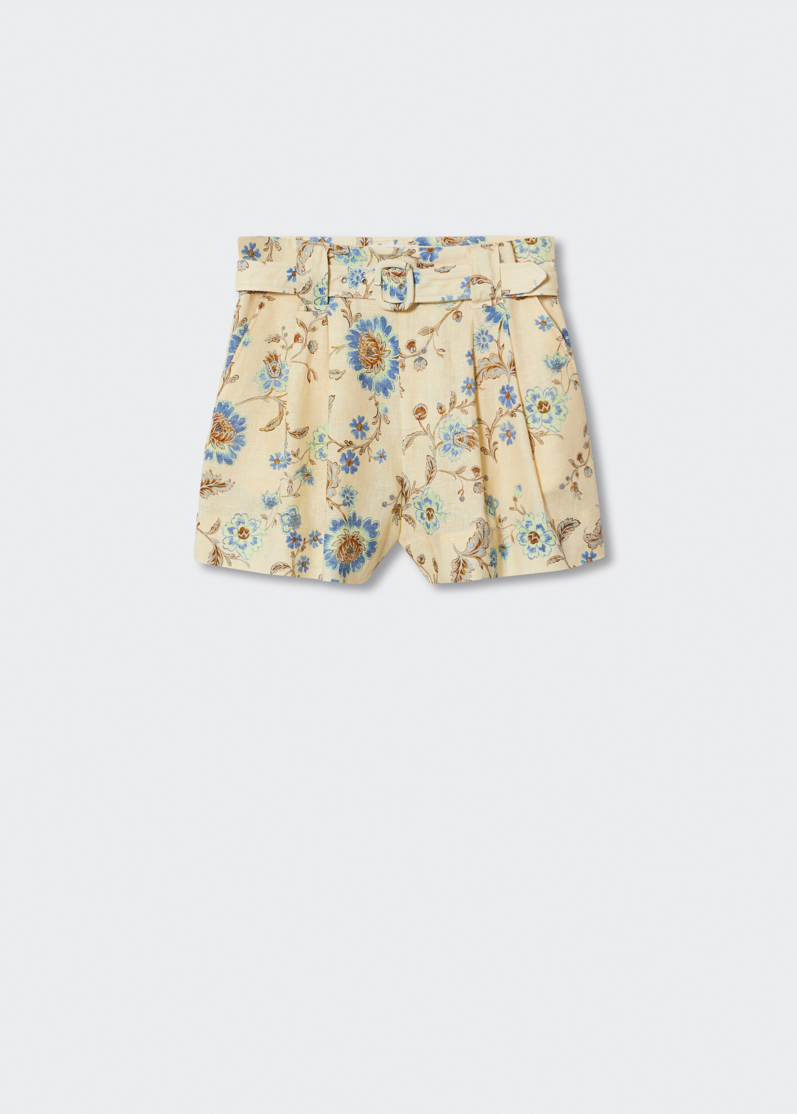 Linen printed shorts - Article without model