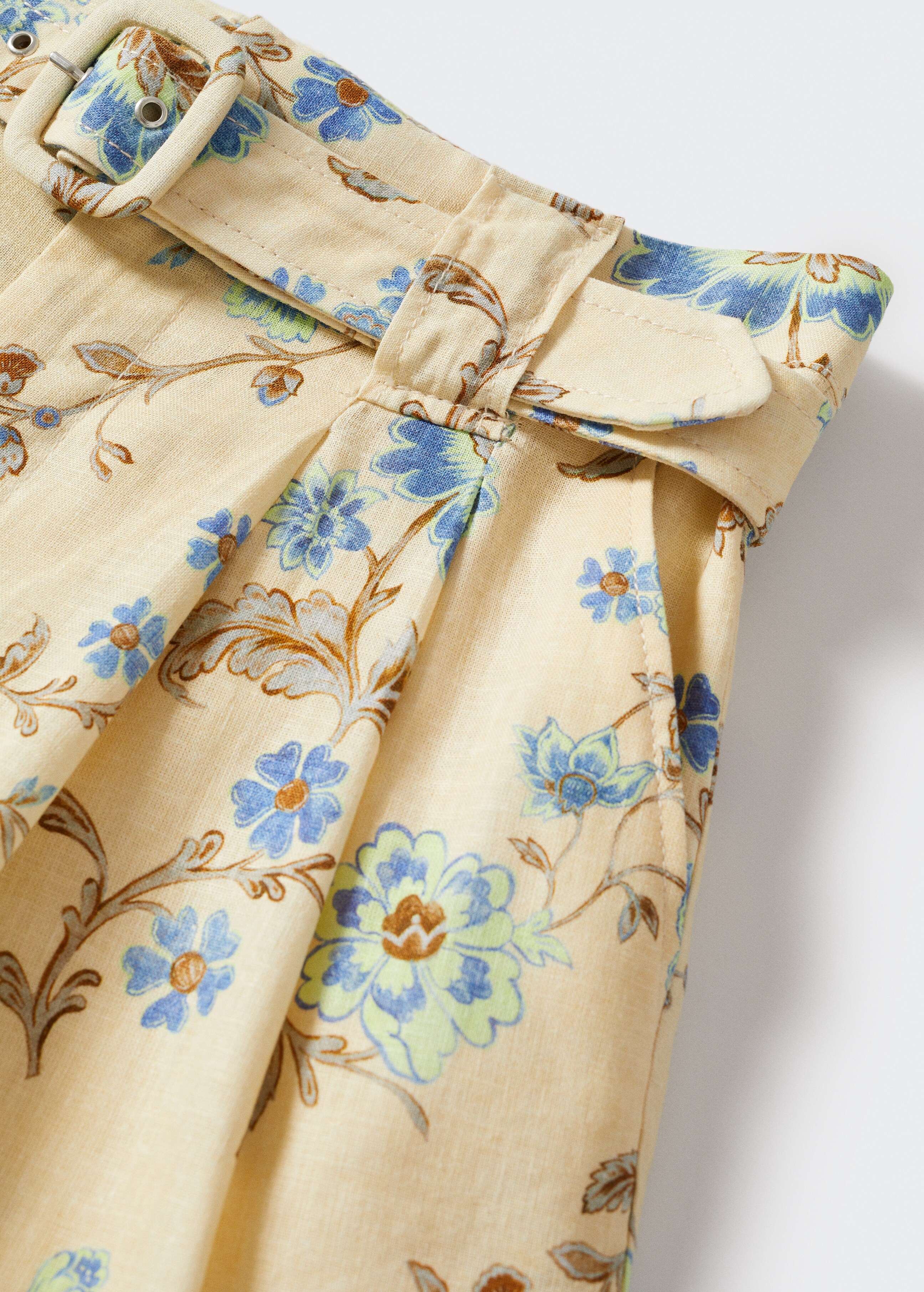 Linen printed shorts - Details of the article 8