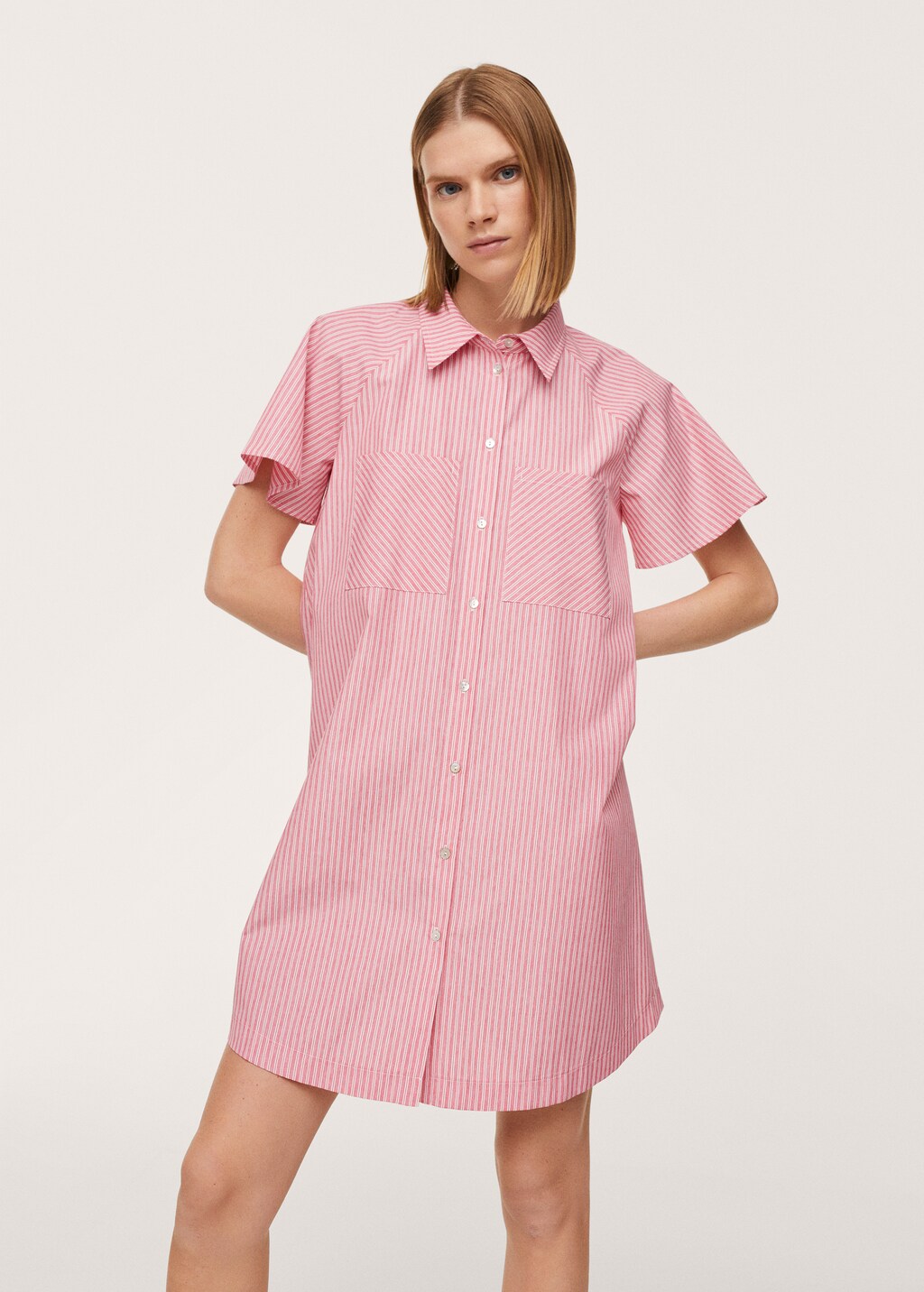 Striped shirt dress - Medium plane