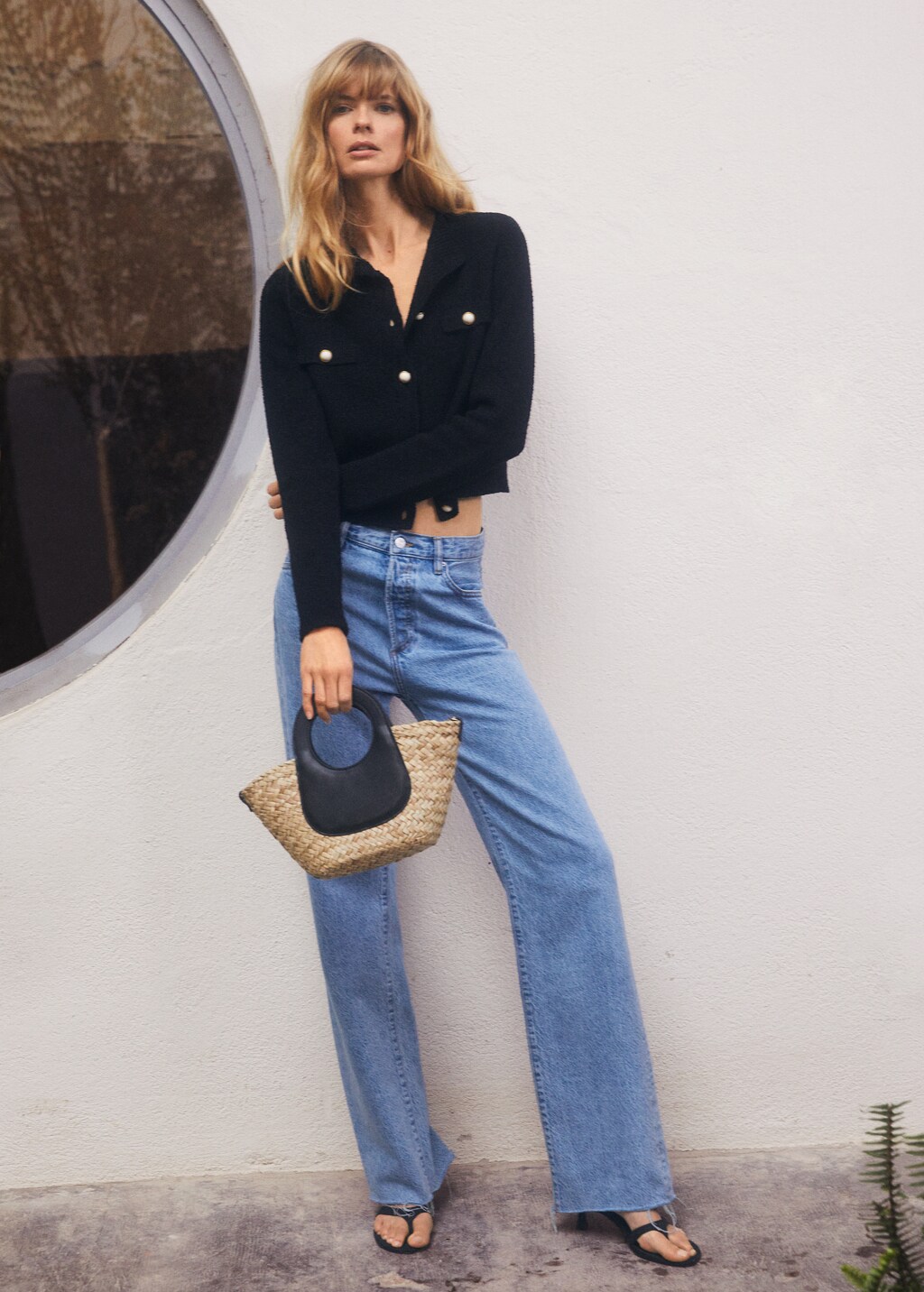 High-waist wideleg jeans - Details of the article 6