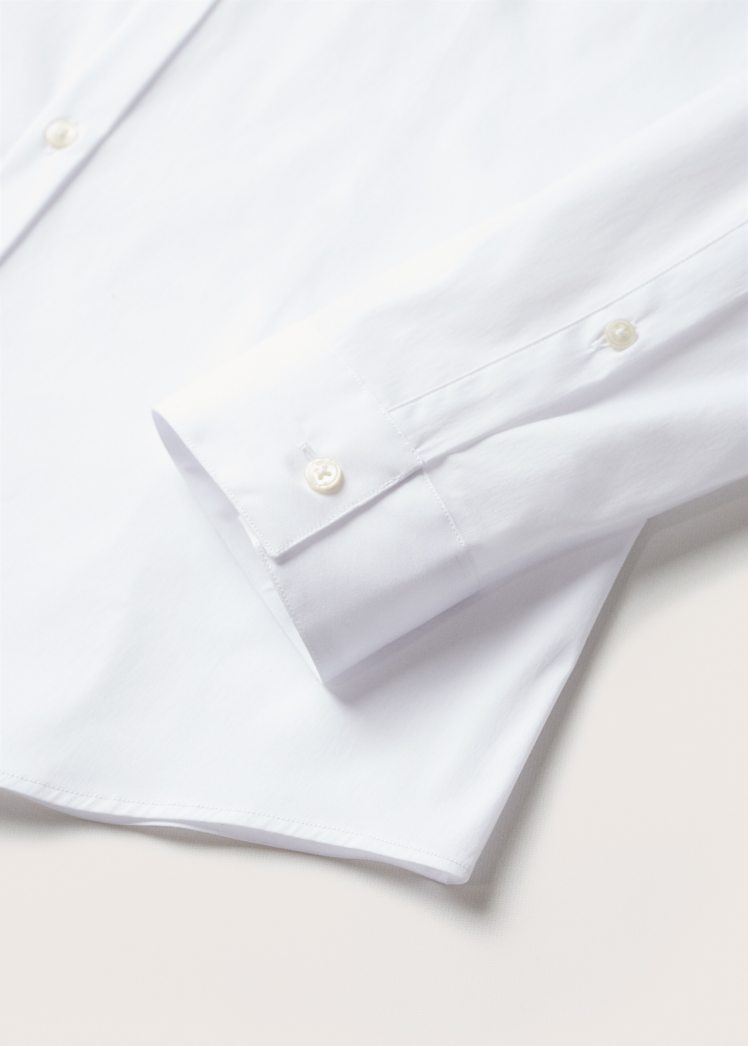 Super slim fit cotton stretch suit shirt - Details of the article 7