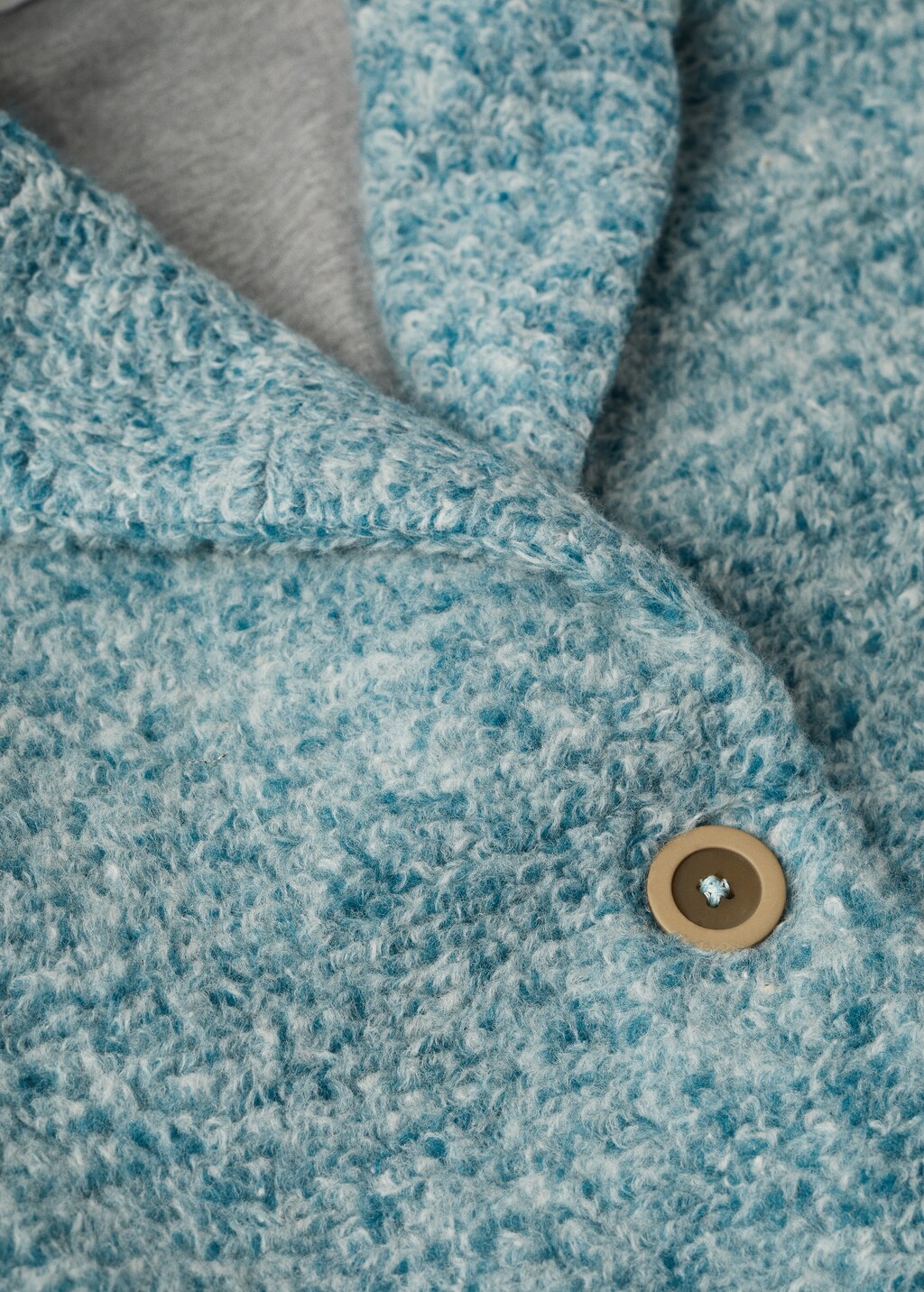 Fur bouclé wool coat - Details of the article 8