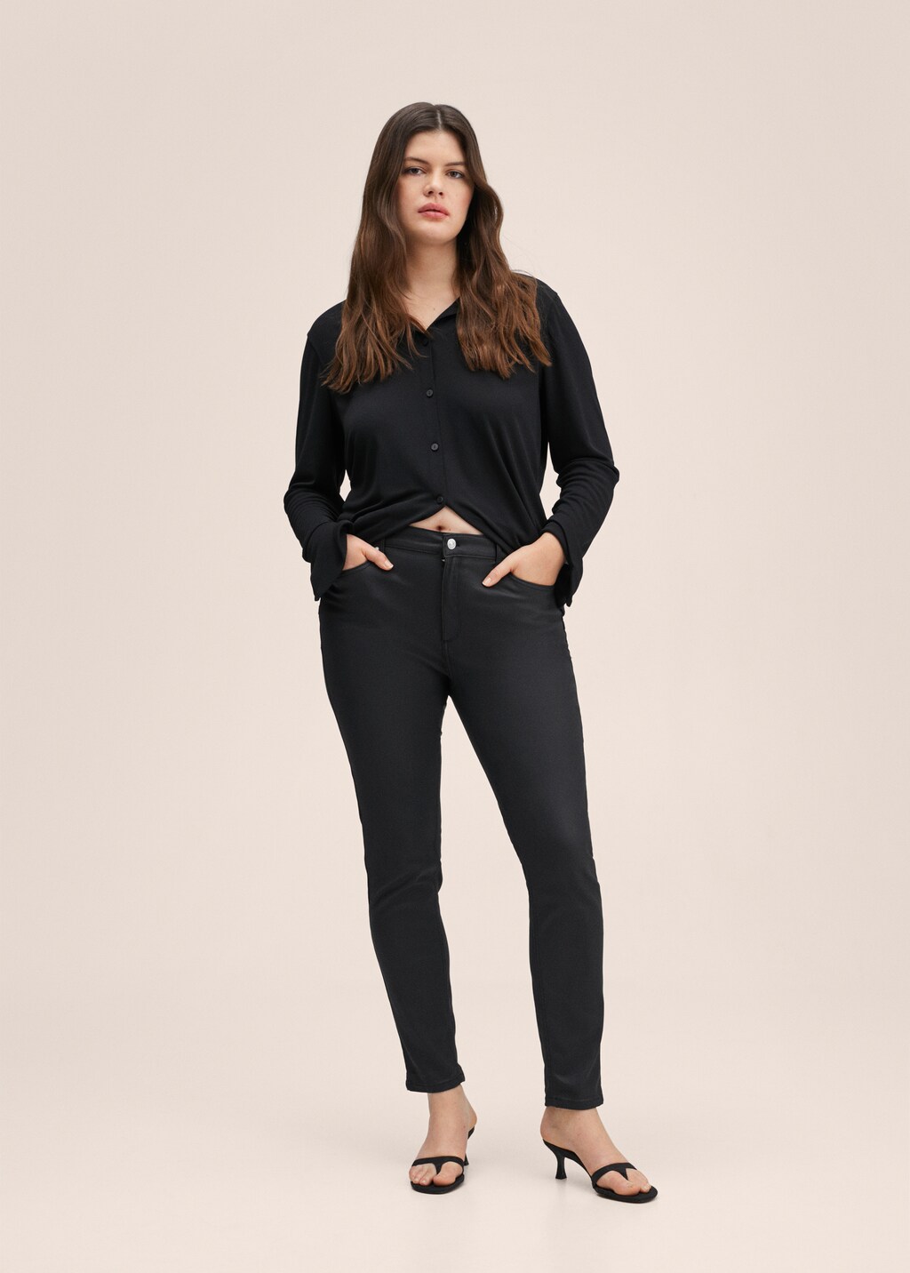 Gewachste Skinny-Jeans Push-Up - Detail des Artikels 4