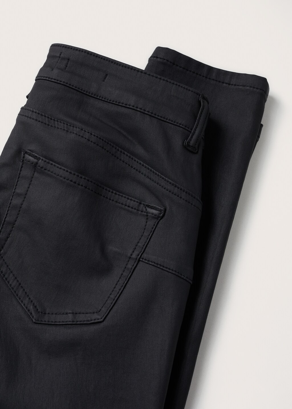 Waxed push-up skinny jeans - Details of the article 8