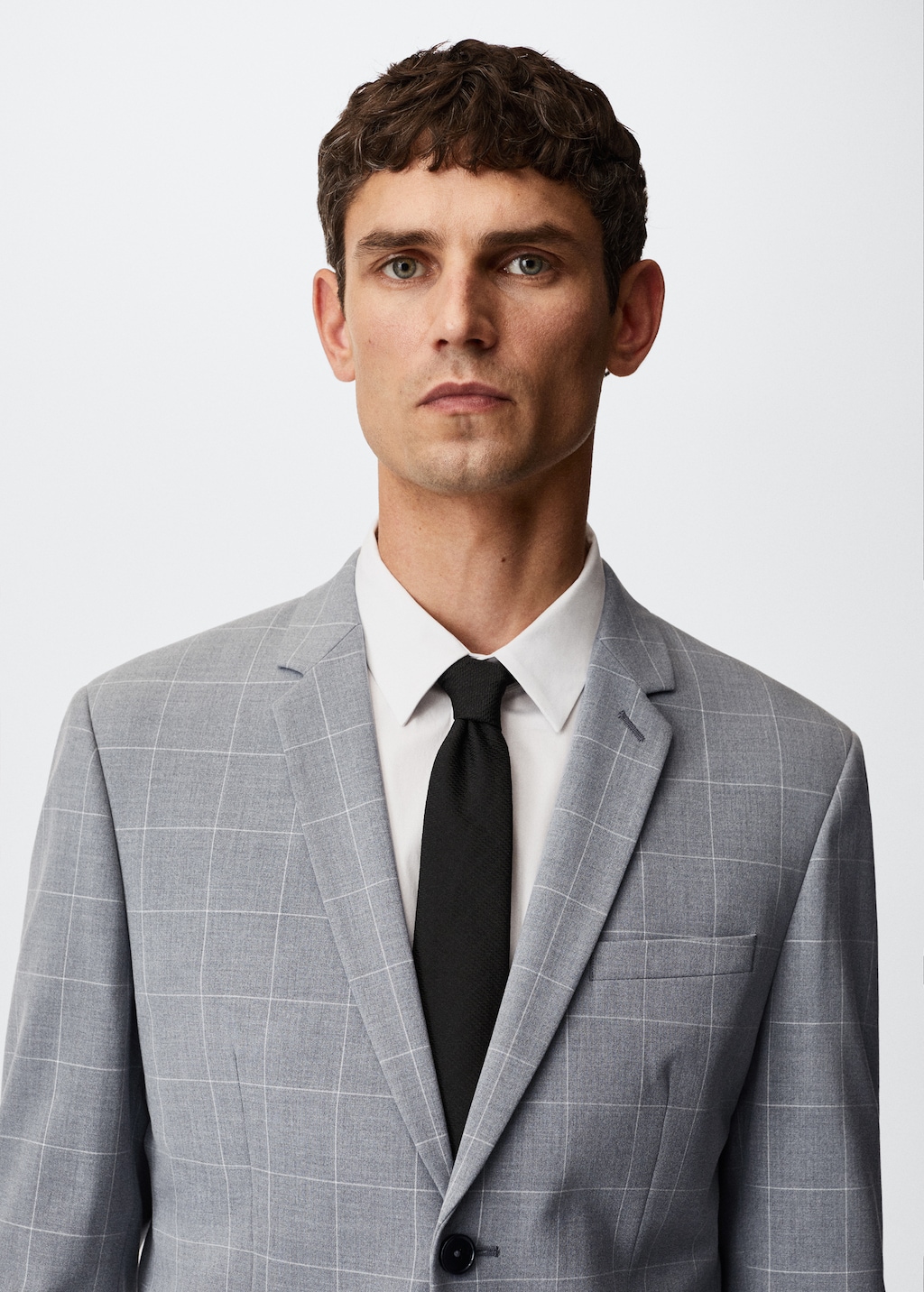 Super slim-fit Tailored check jacket - Details of the article 1