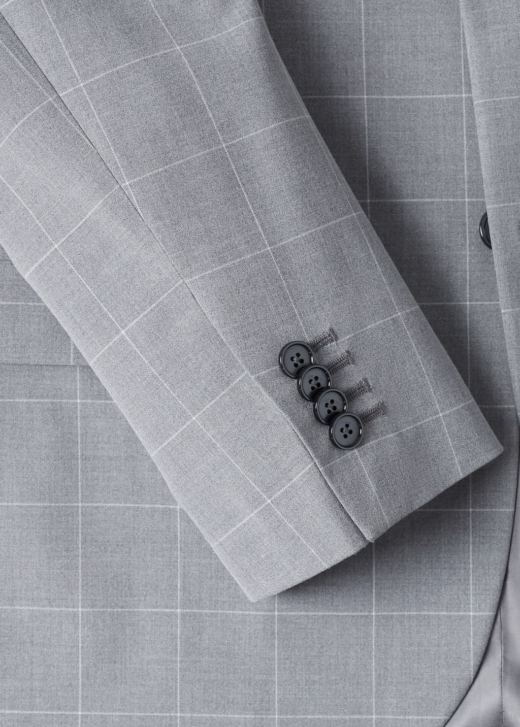 Super slim-fit Tailored check jacket - Details of the article 7