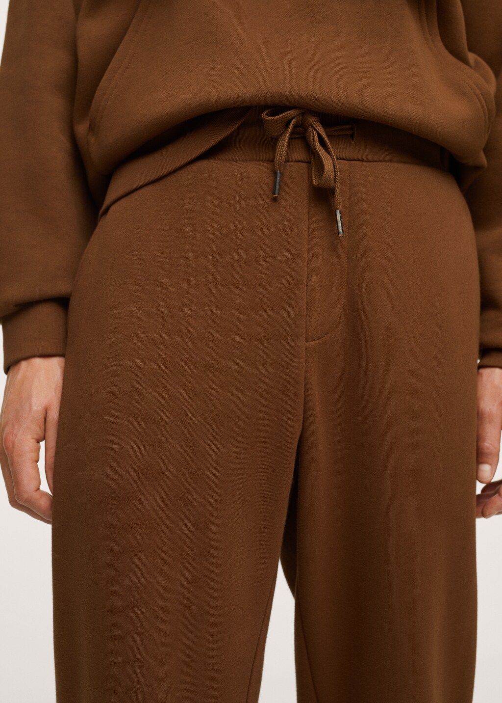 Cotton jogger-style trousers - Details of the article 1