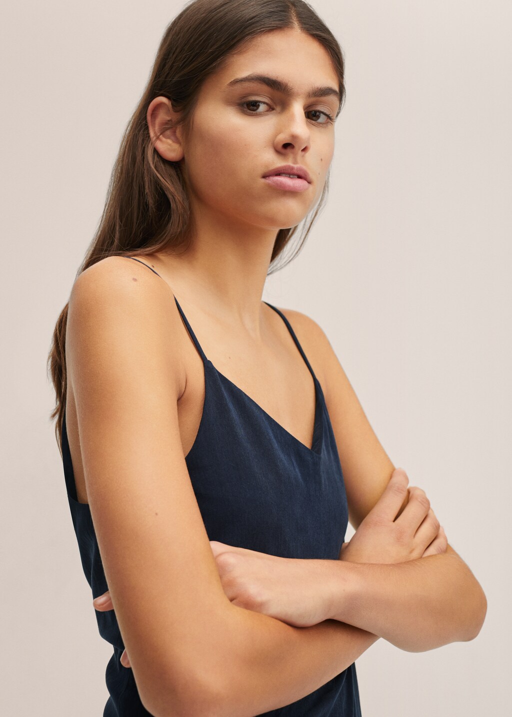 Lyocell slip dress - Details of the article 1