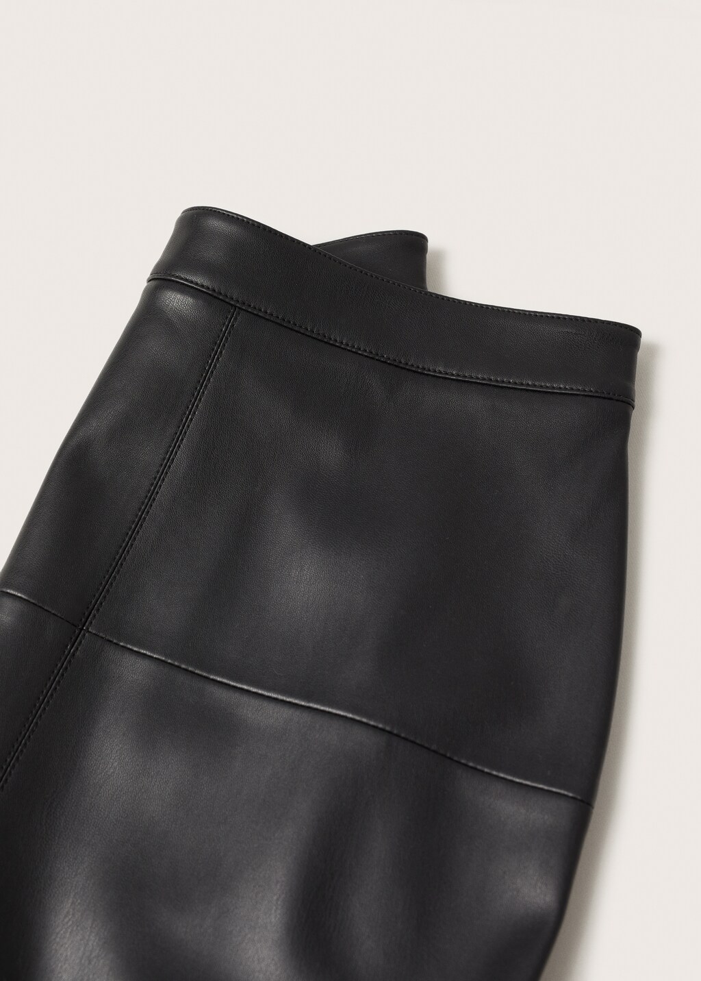 Leather-effect cut-out skirt - Details of the article 8