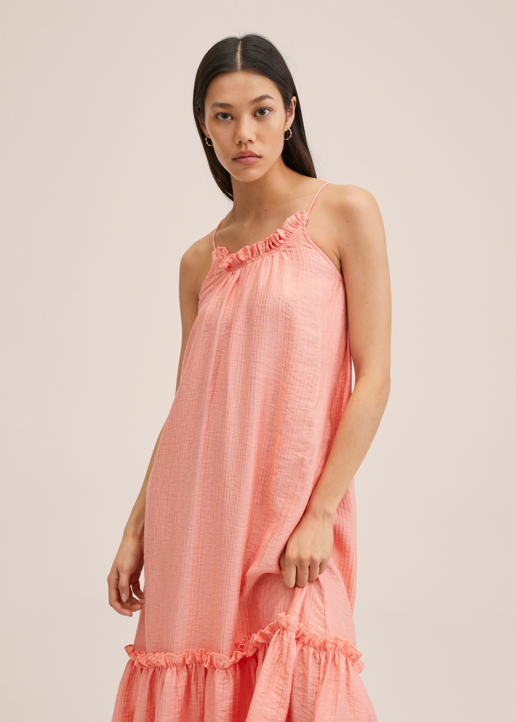 Lyocell ruffle dress - Medium plane