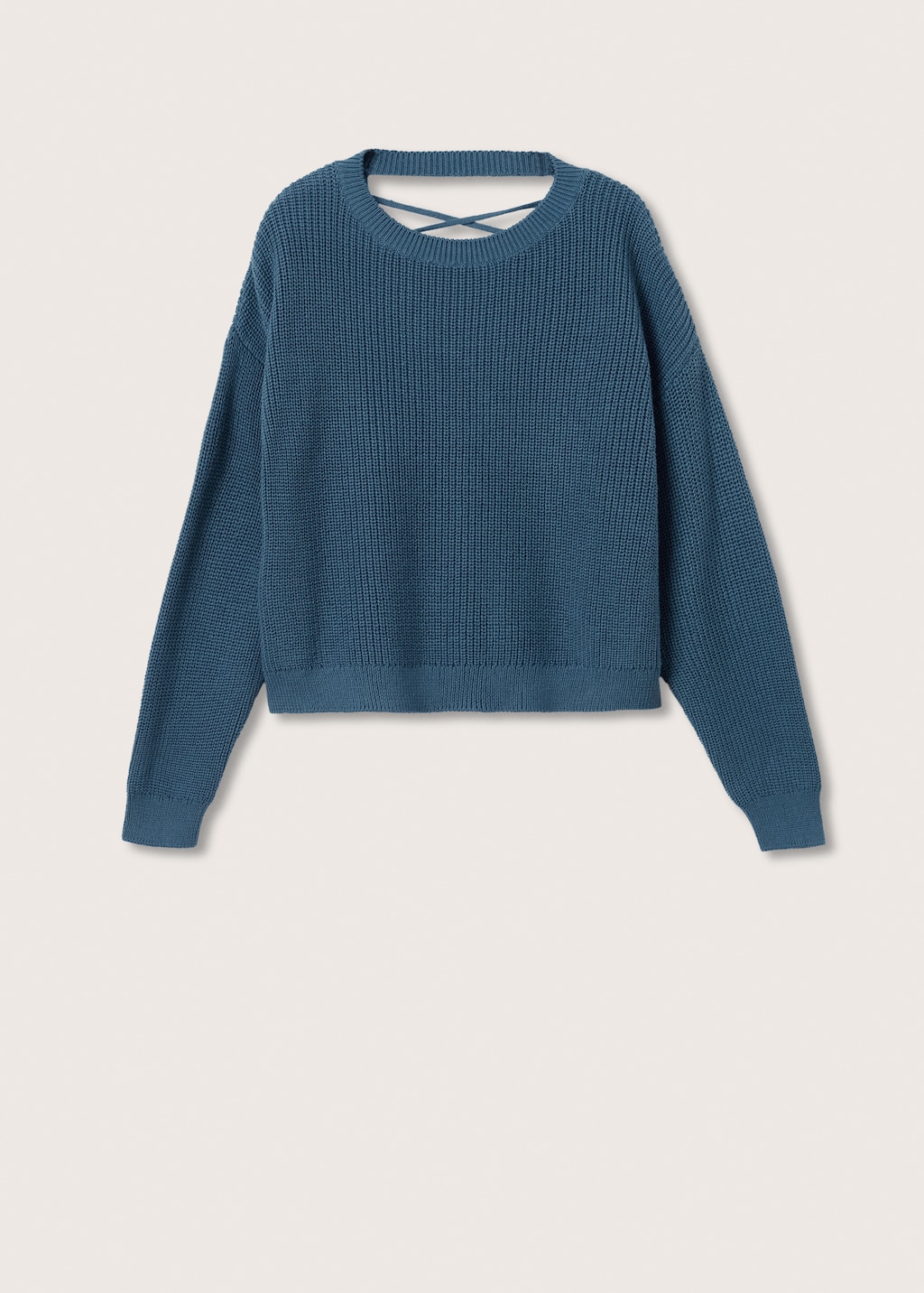 Sweater with crossover detail on the back