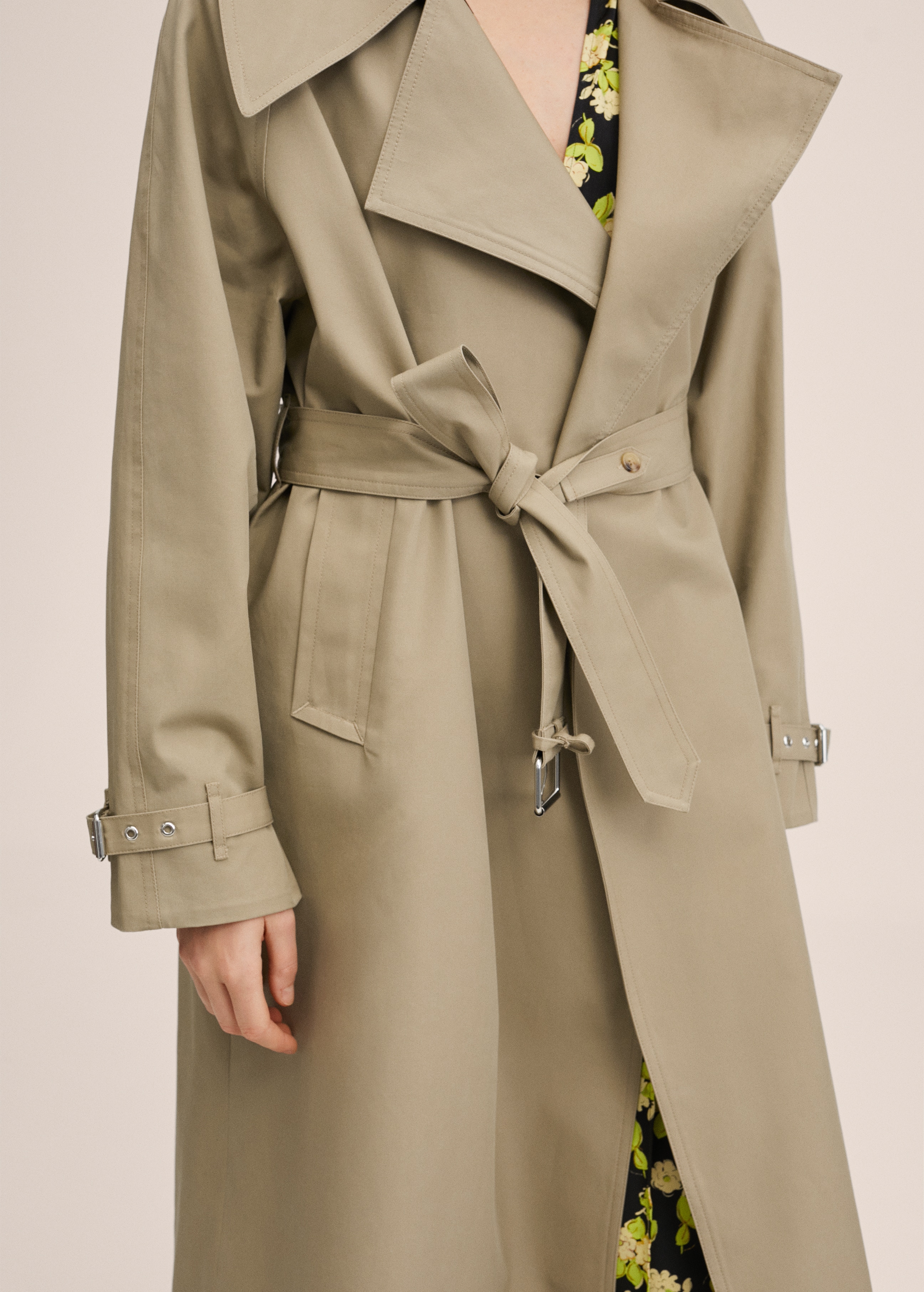 Oversized cotton trench - Details of the article 2