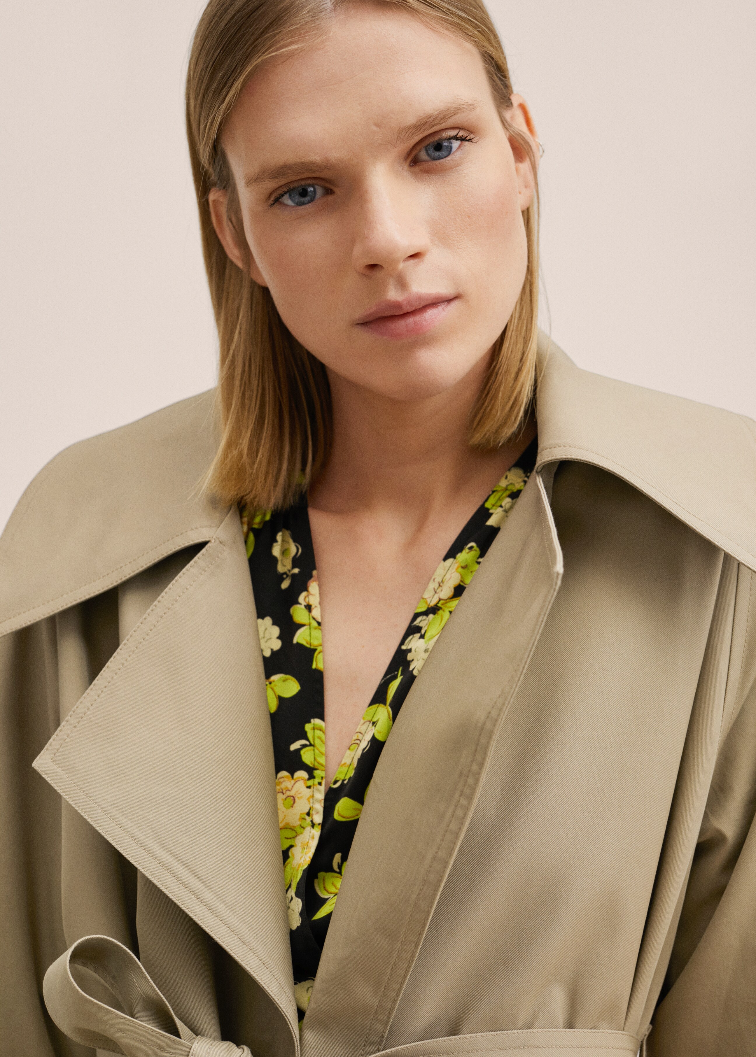 Oversized cotton trench - Details of the article 3