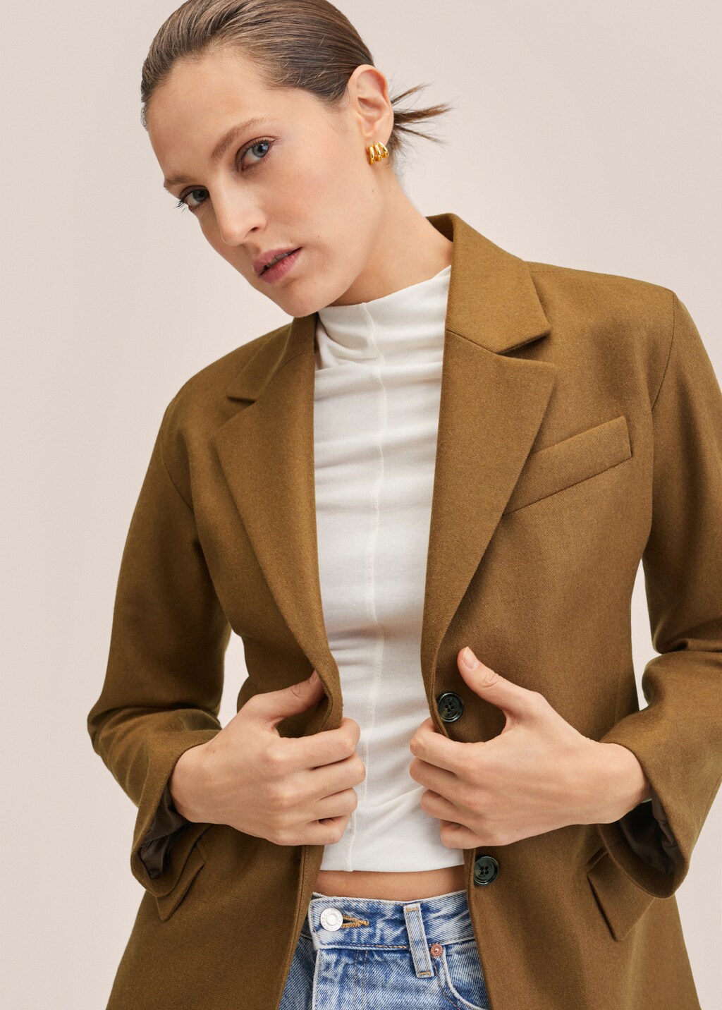 Fitted wool blazer - Details of the article 3