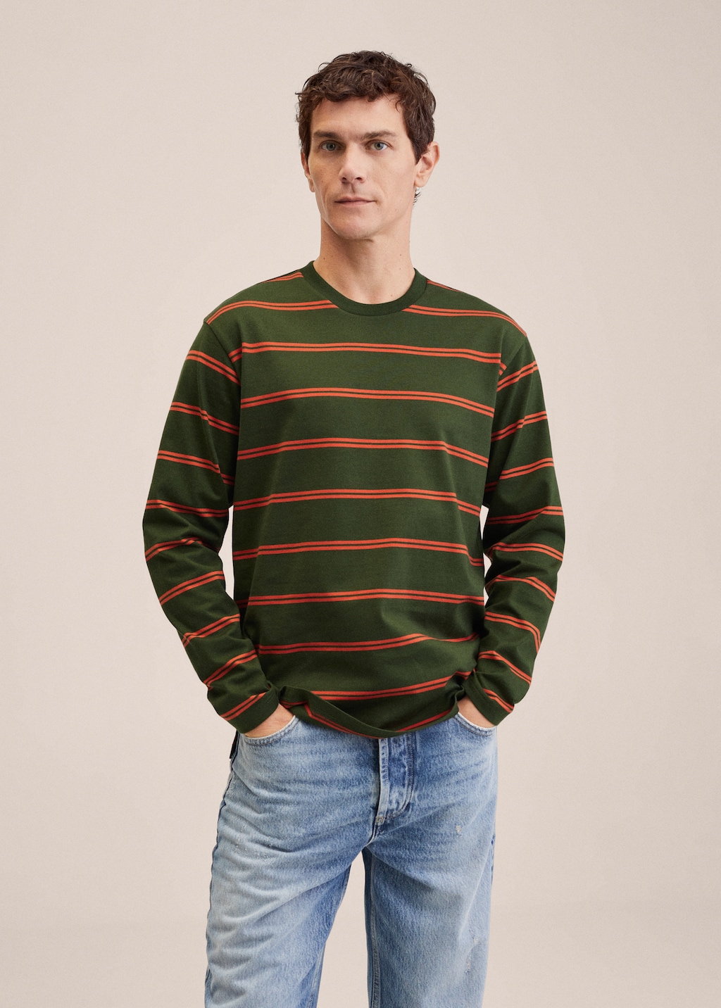 Striped long sleeves t-shirt - Medium plane