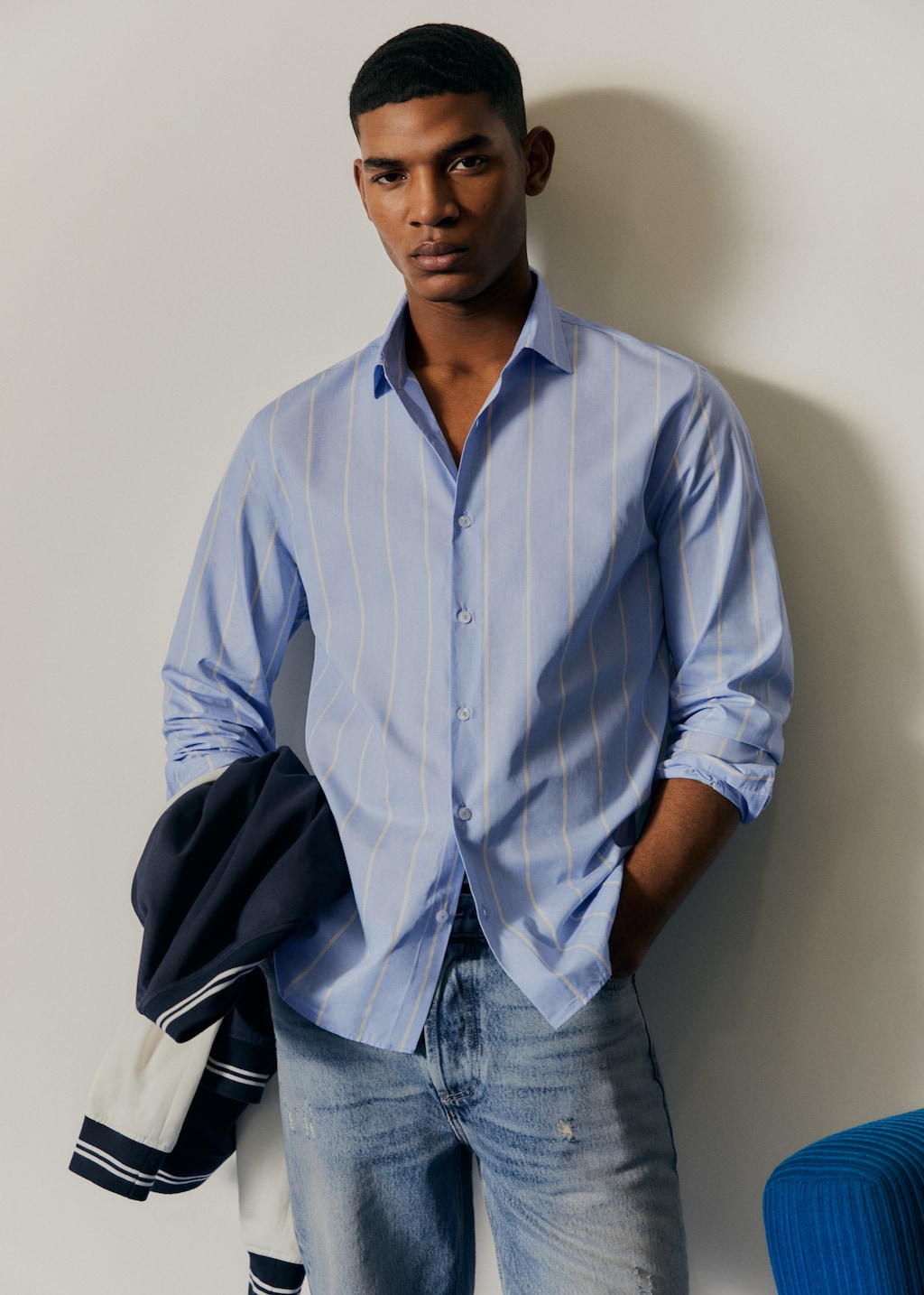 Striped cotton shirt - Details of the article 5