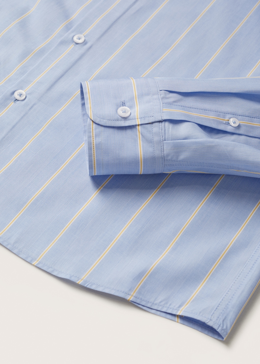 Striped cotton shirt - Details of the article 7