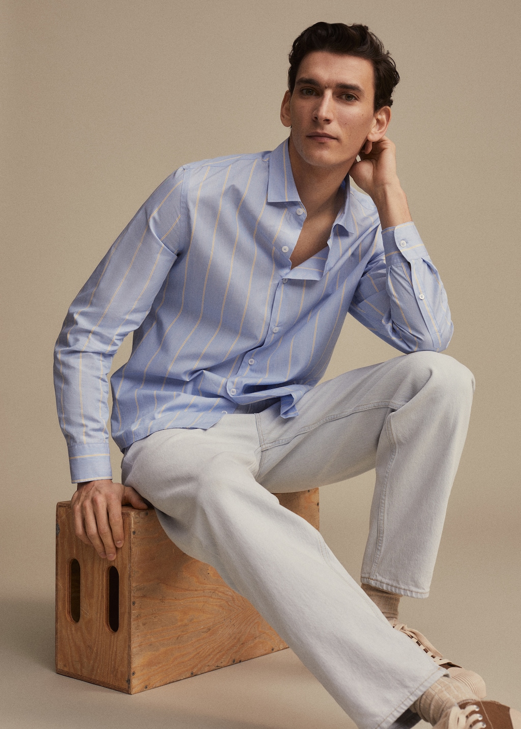 Striped cotton shirt - Details of the article 9