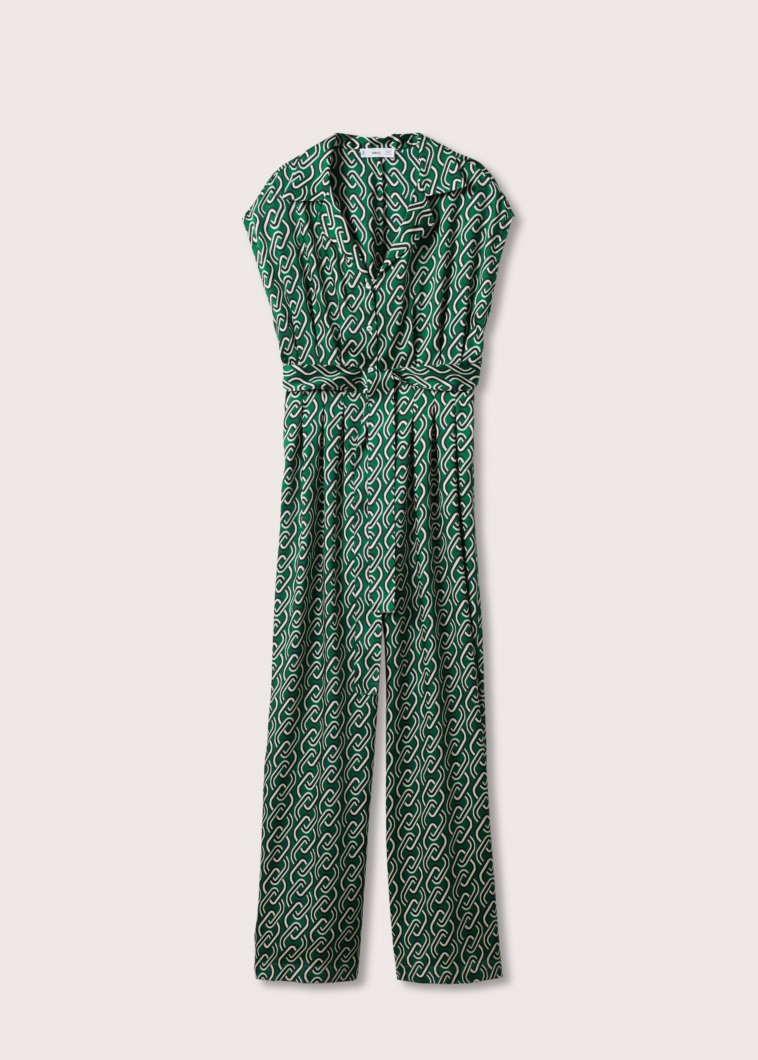 Belt printed jumpsuit - Article without model