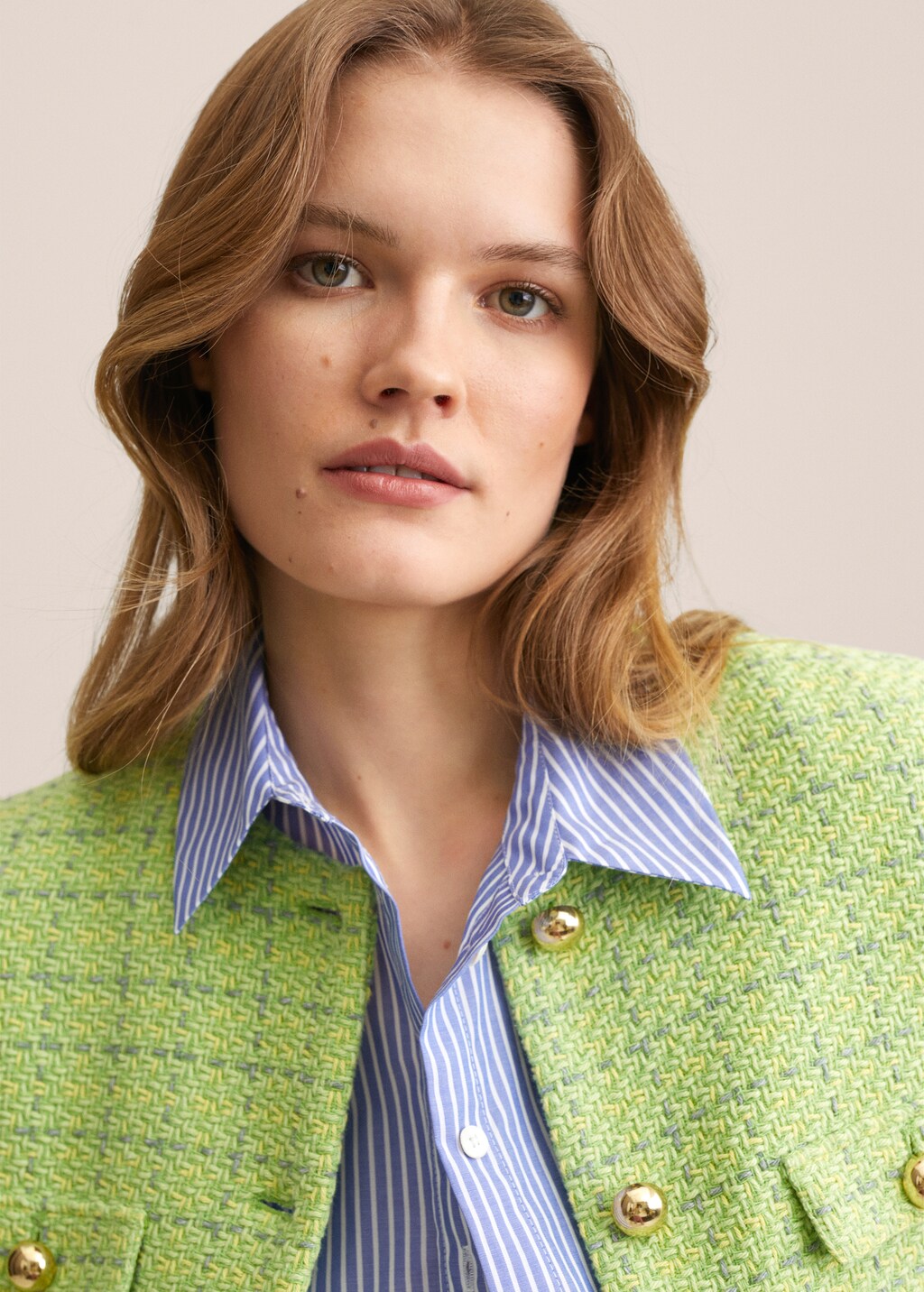 Tweed jacket with pockets - Details of the article 1