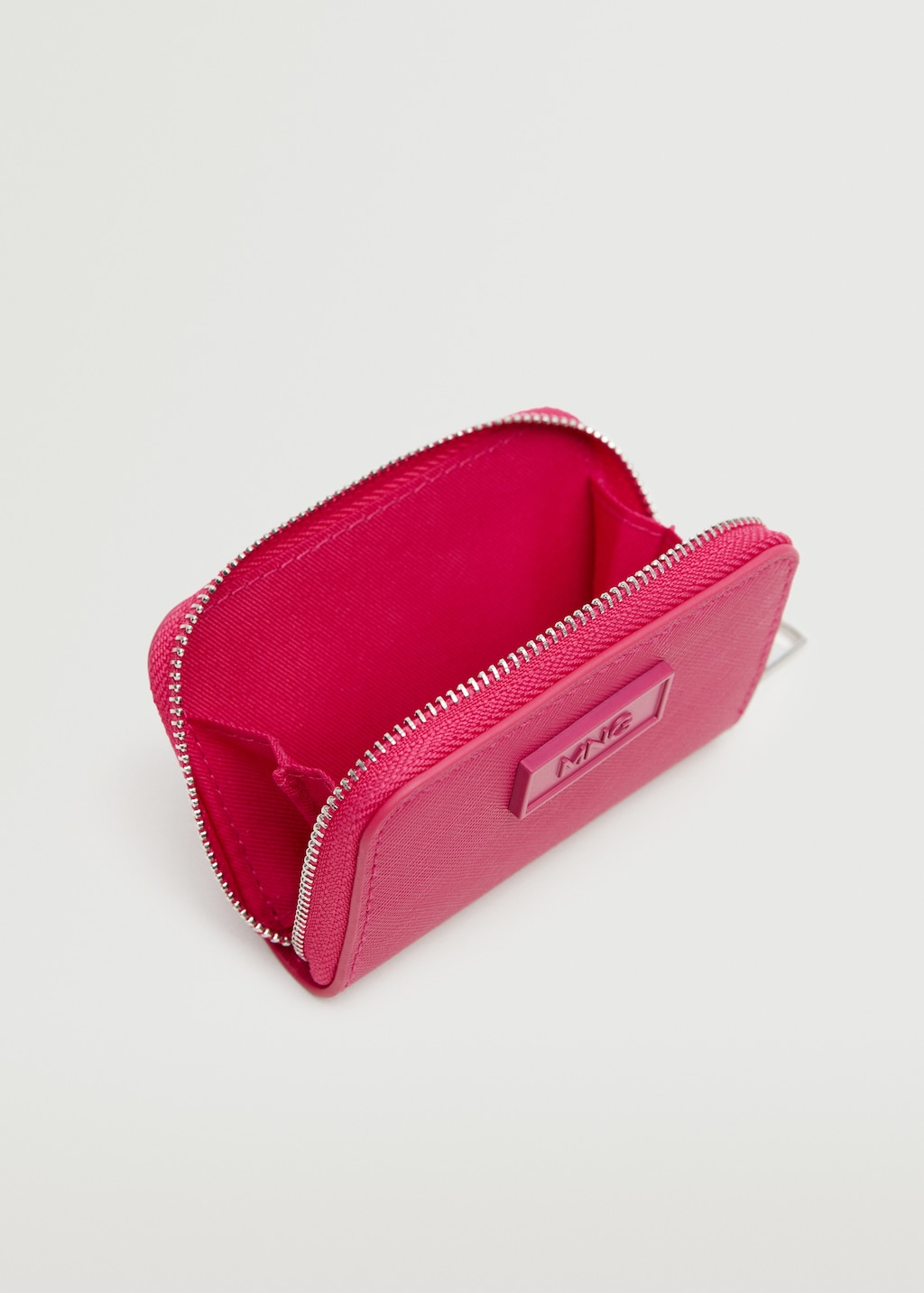 Logo coin purse with zip - Medium plane