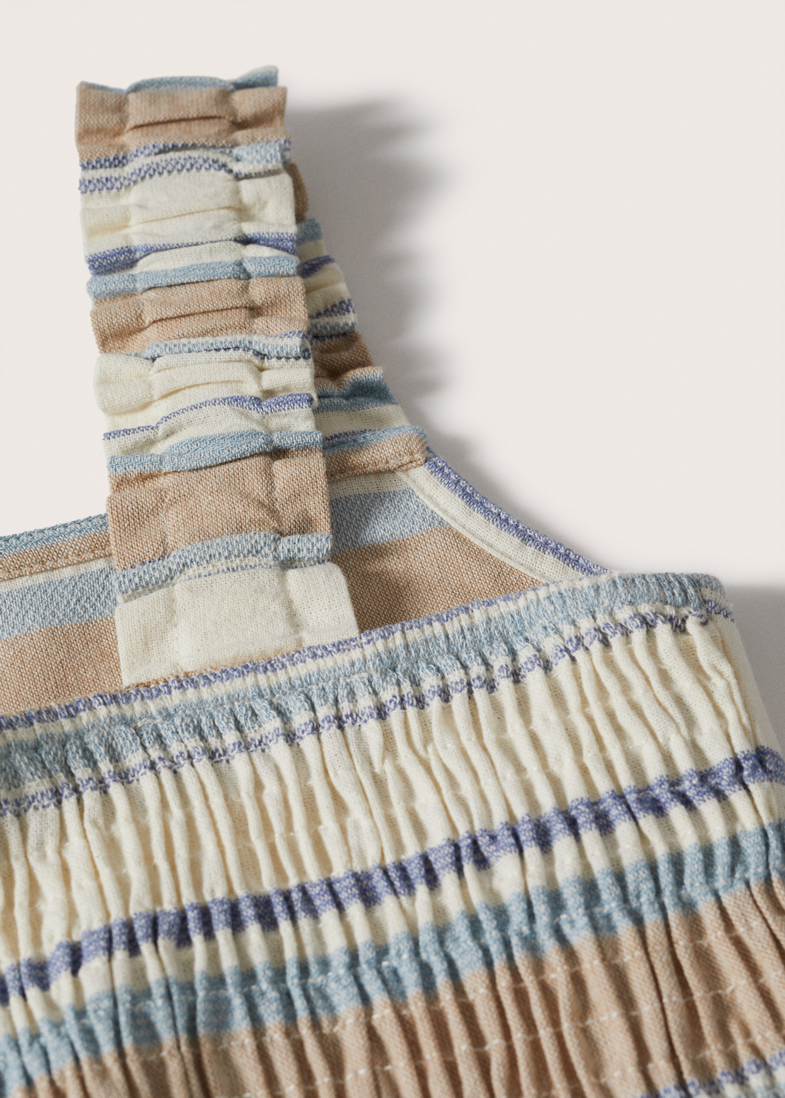 Striped cotton-blend top - Details of the article 8