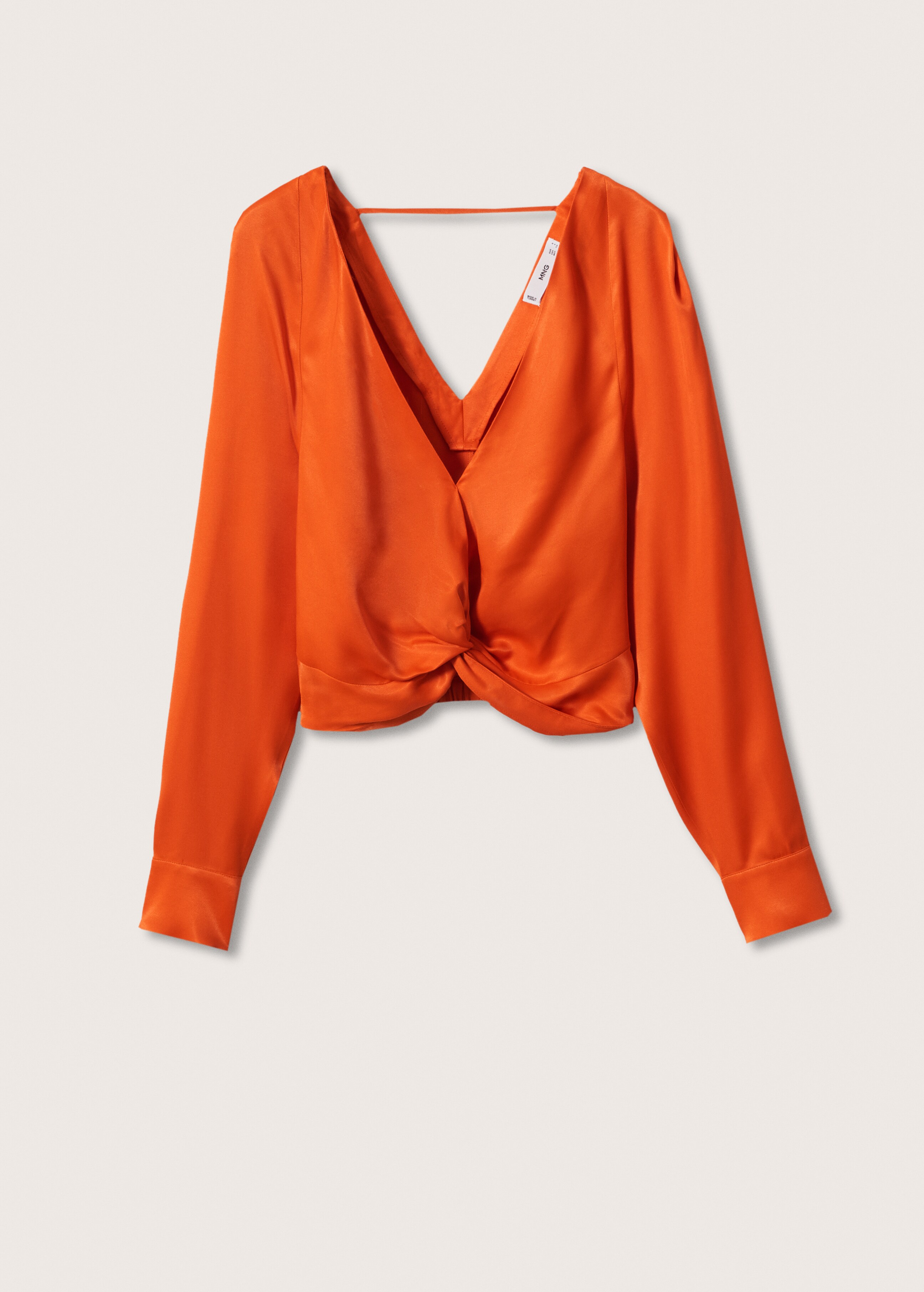 Satin crop blouse - Article without model