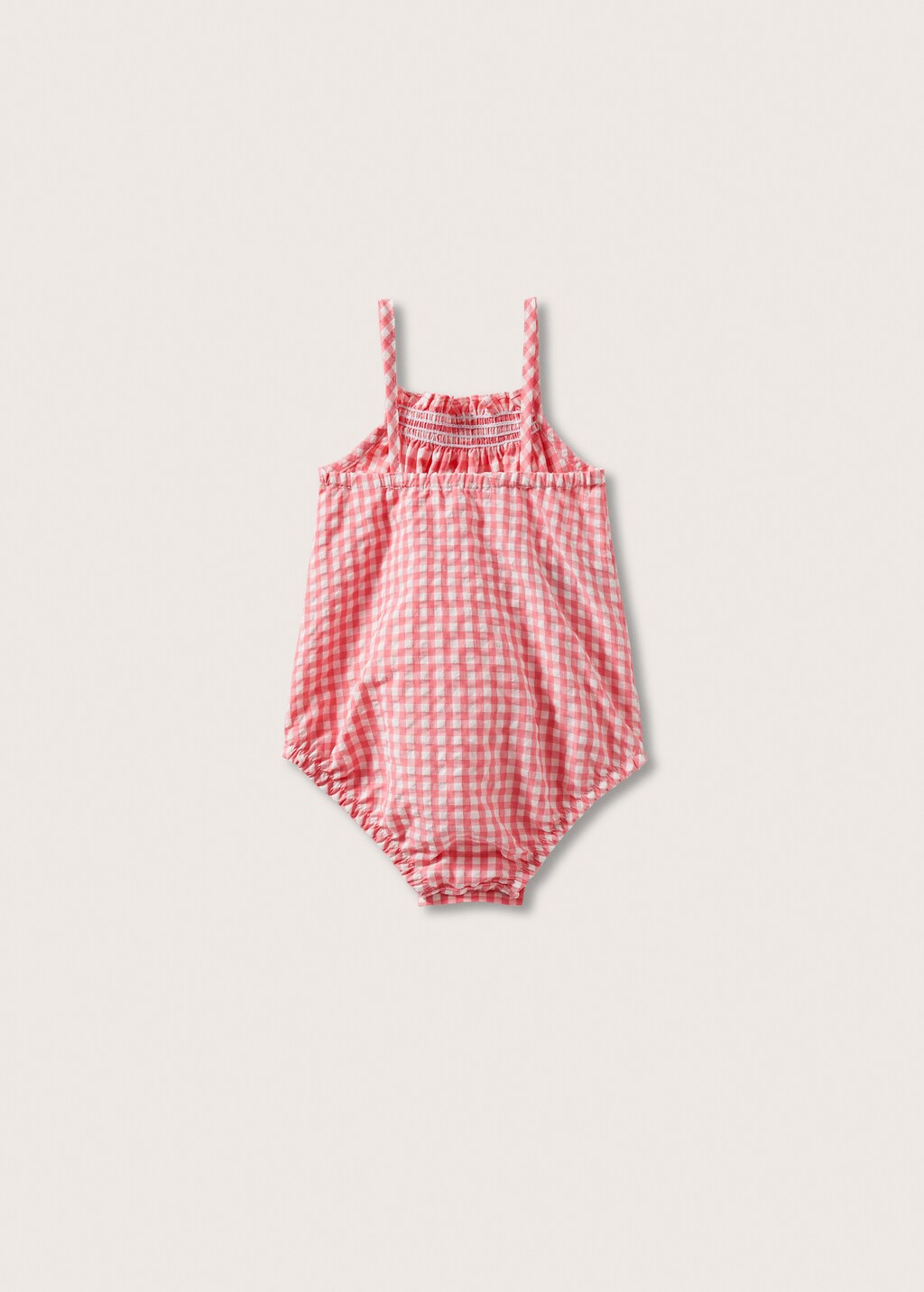 Maillot de bain imprimé vichy - Verso de l’article