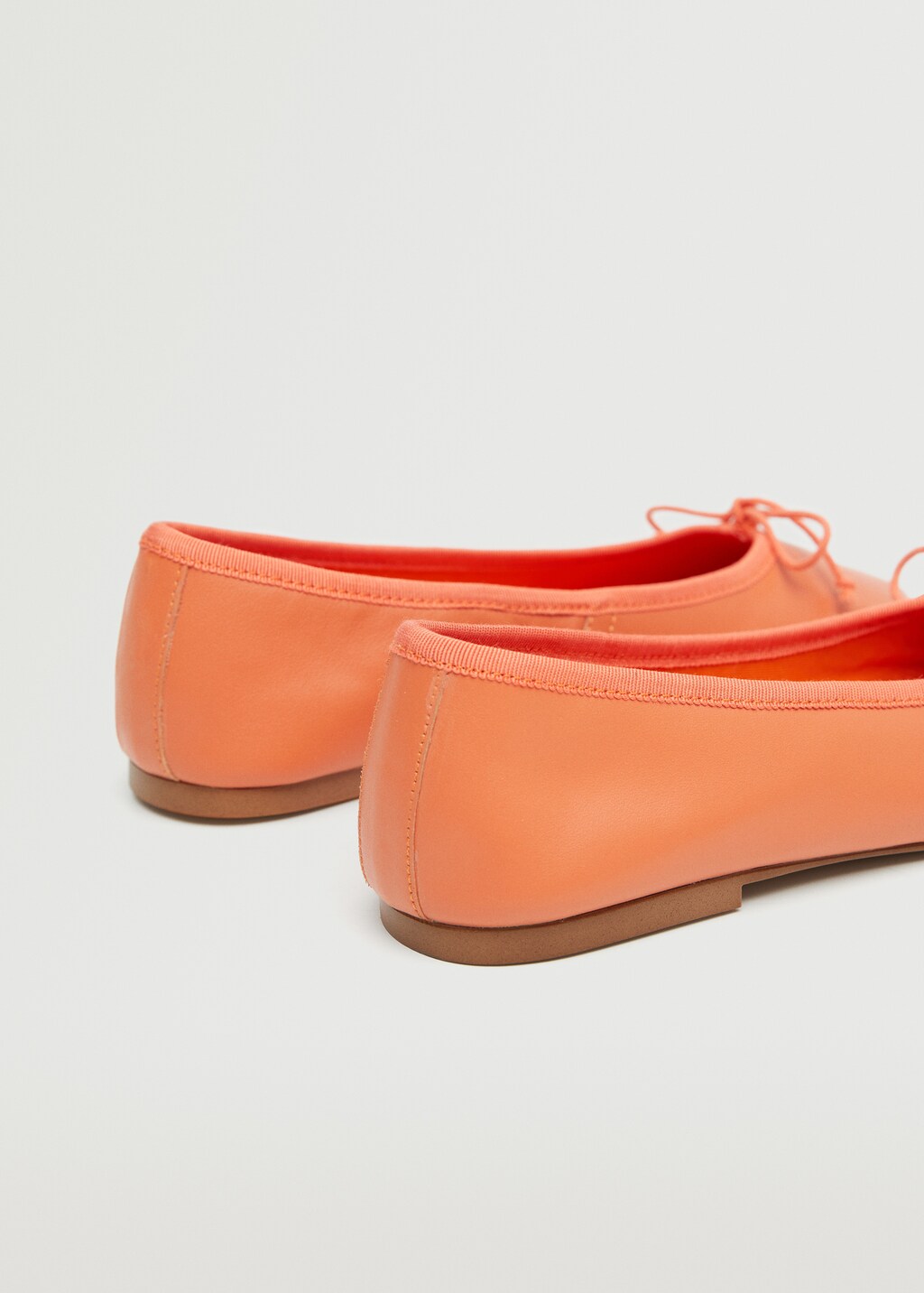 Leather ballet flats with bow - Details of the article 2