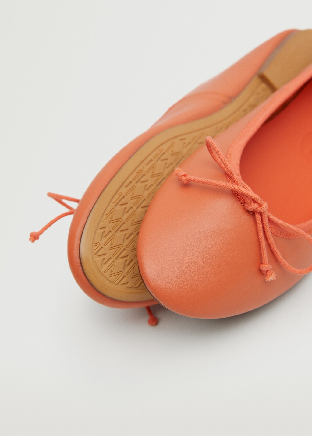 Leather ballet flats with bow - Details of the article 3