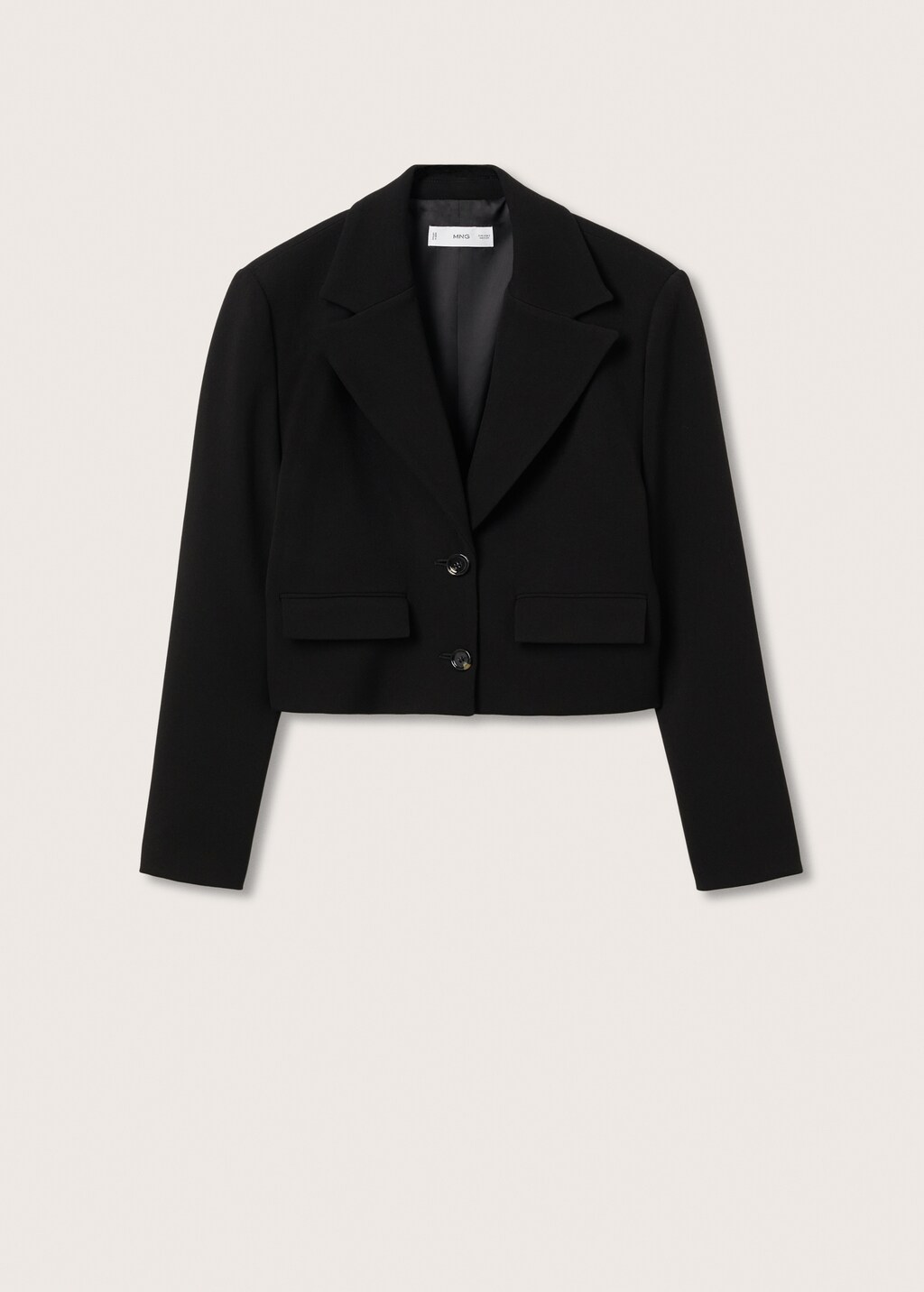 Cropped blazer with buttons - Article without model