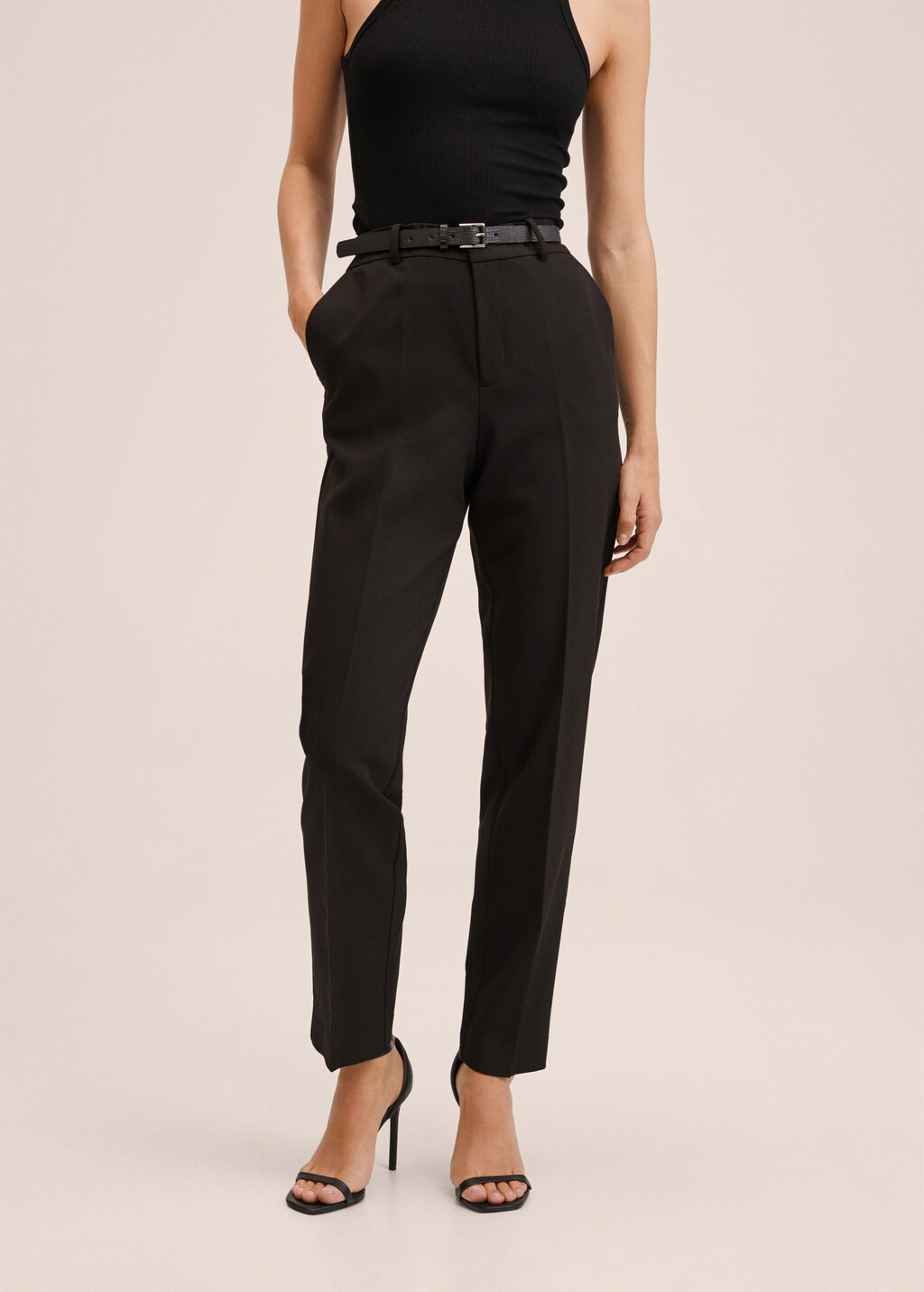 Belt suit pants - Medium plane