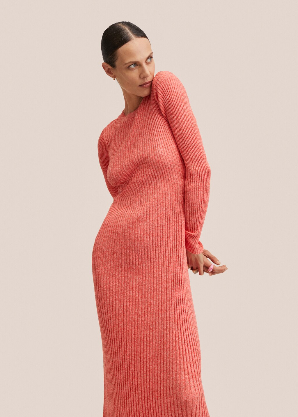 Ribbed knit dress