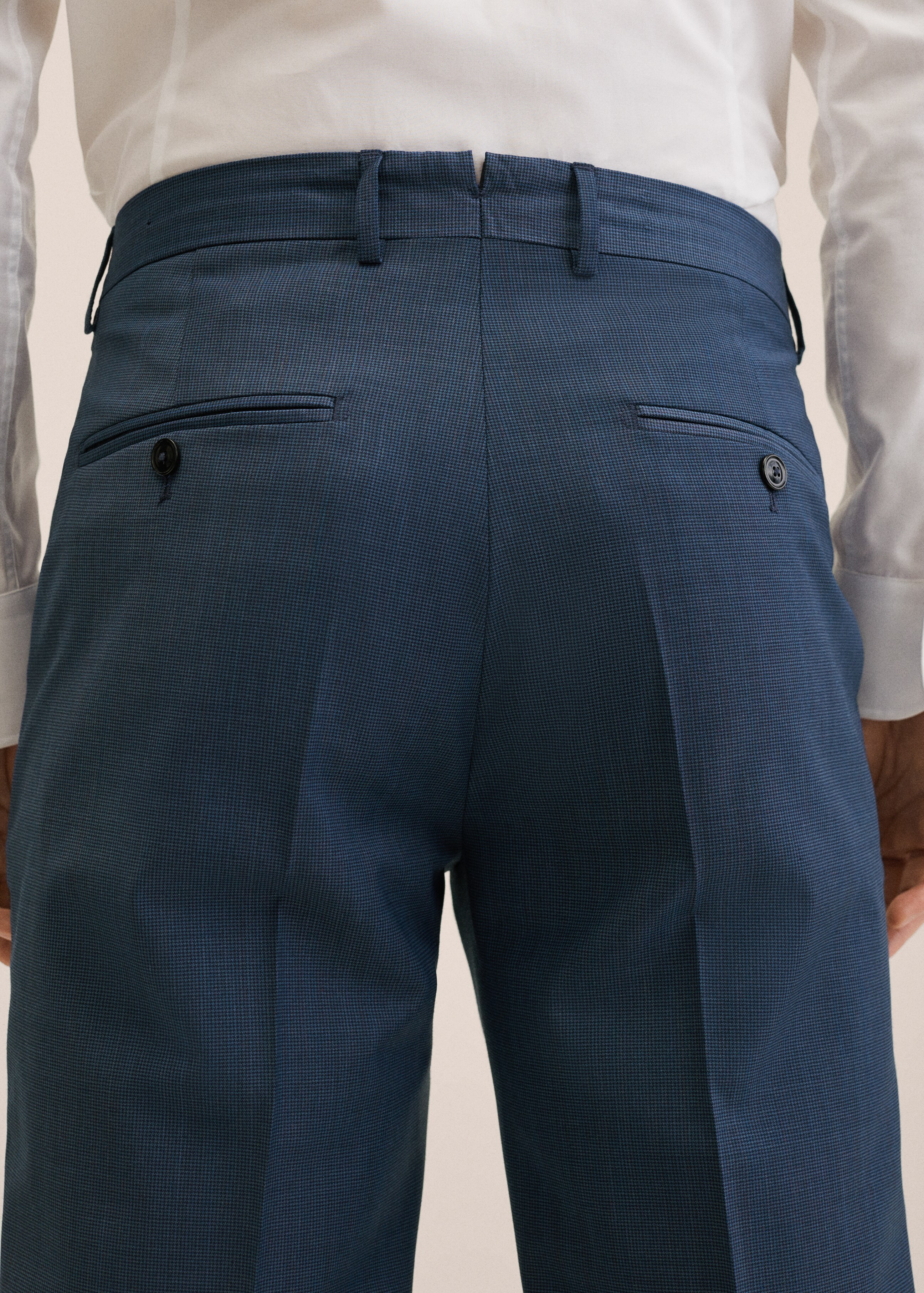 Pantalón traje slim fit lana - Detalle del artículo 3