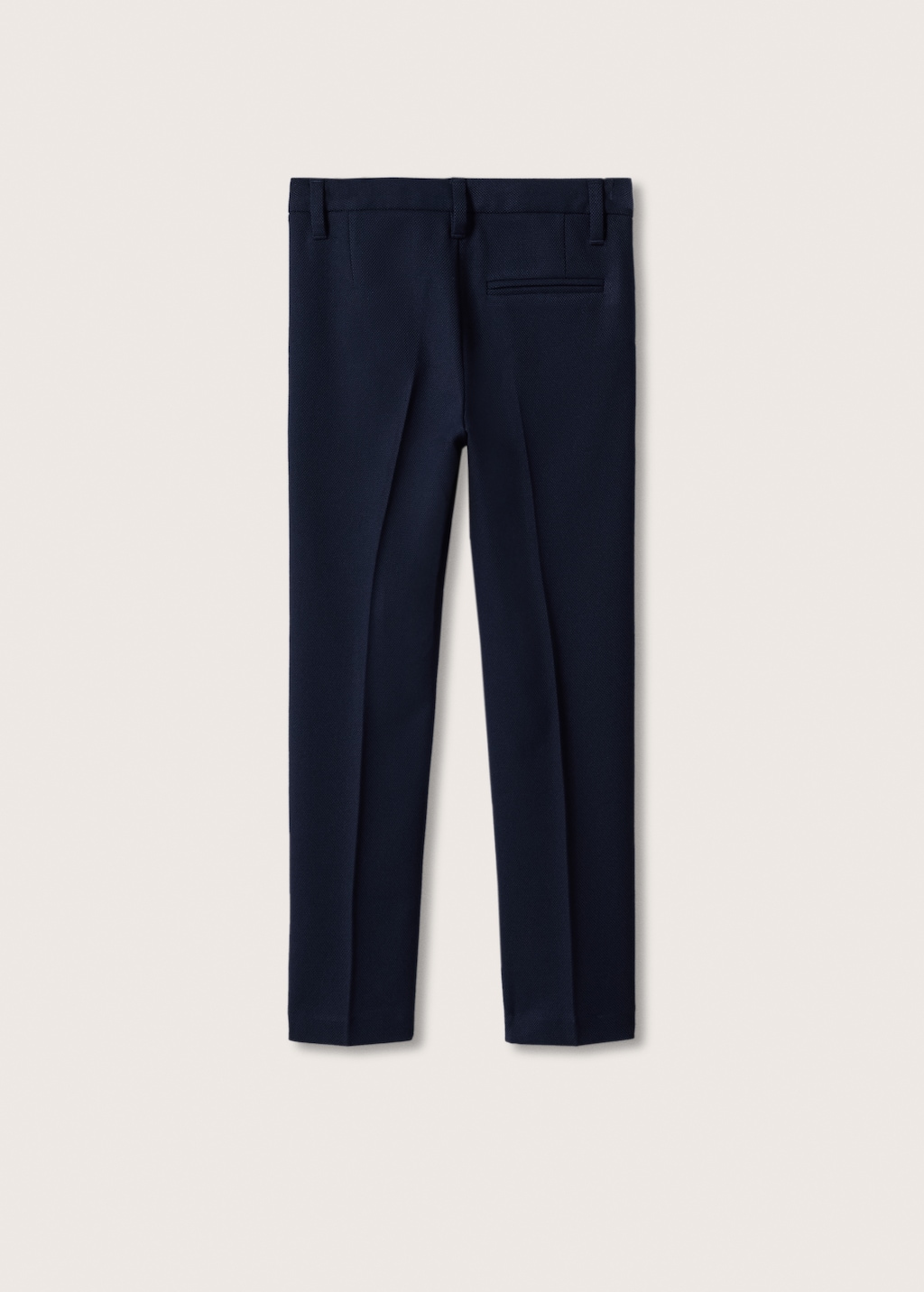 Textured regular-fit suit trousers - Reverse of the article