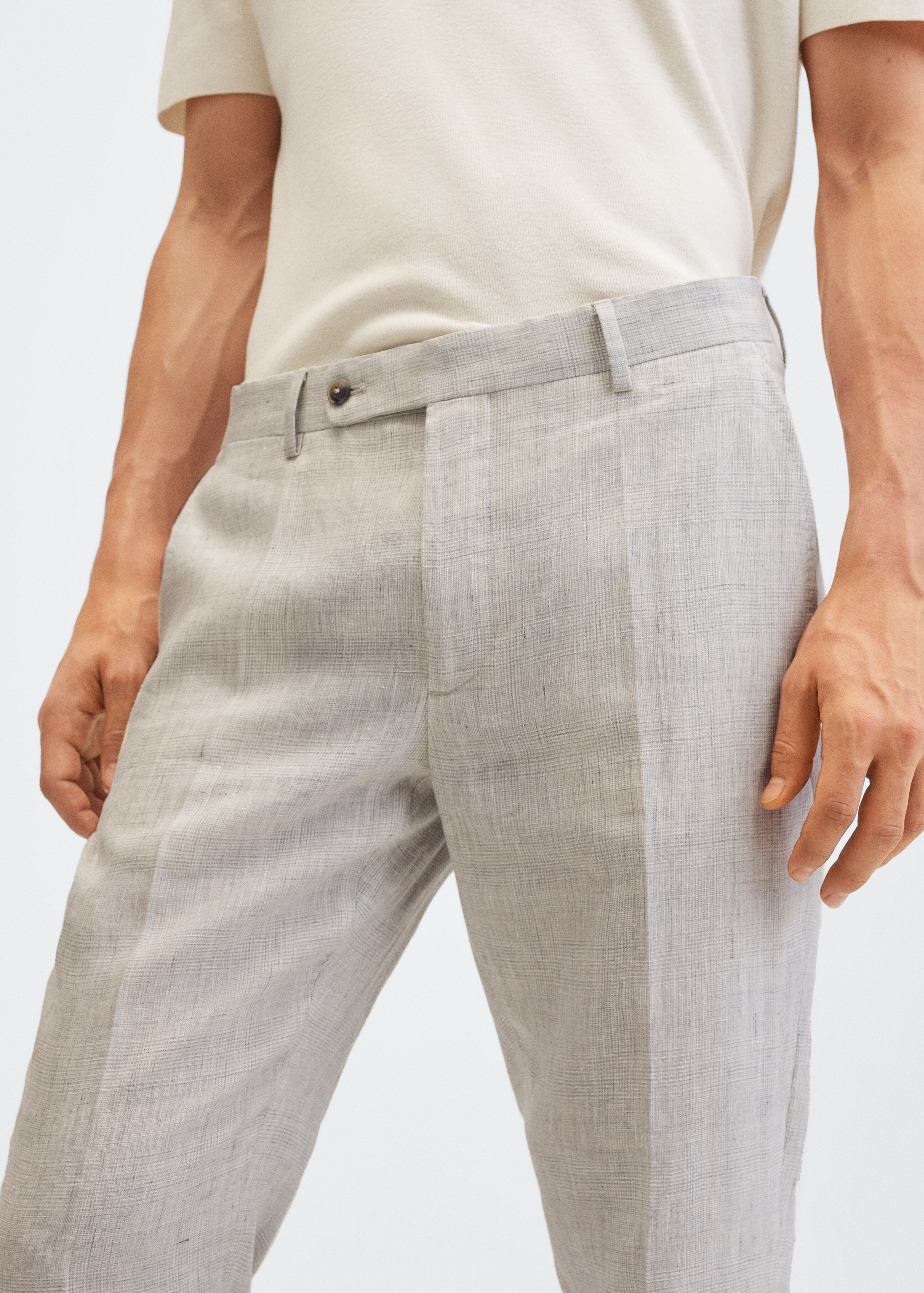  Linen suit trousers - Details of the article 1